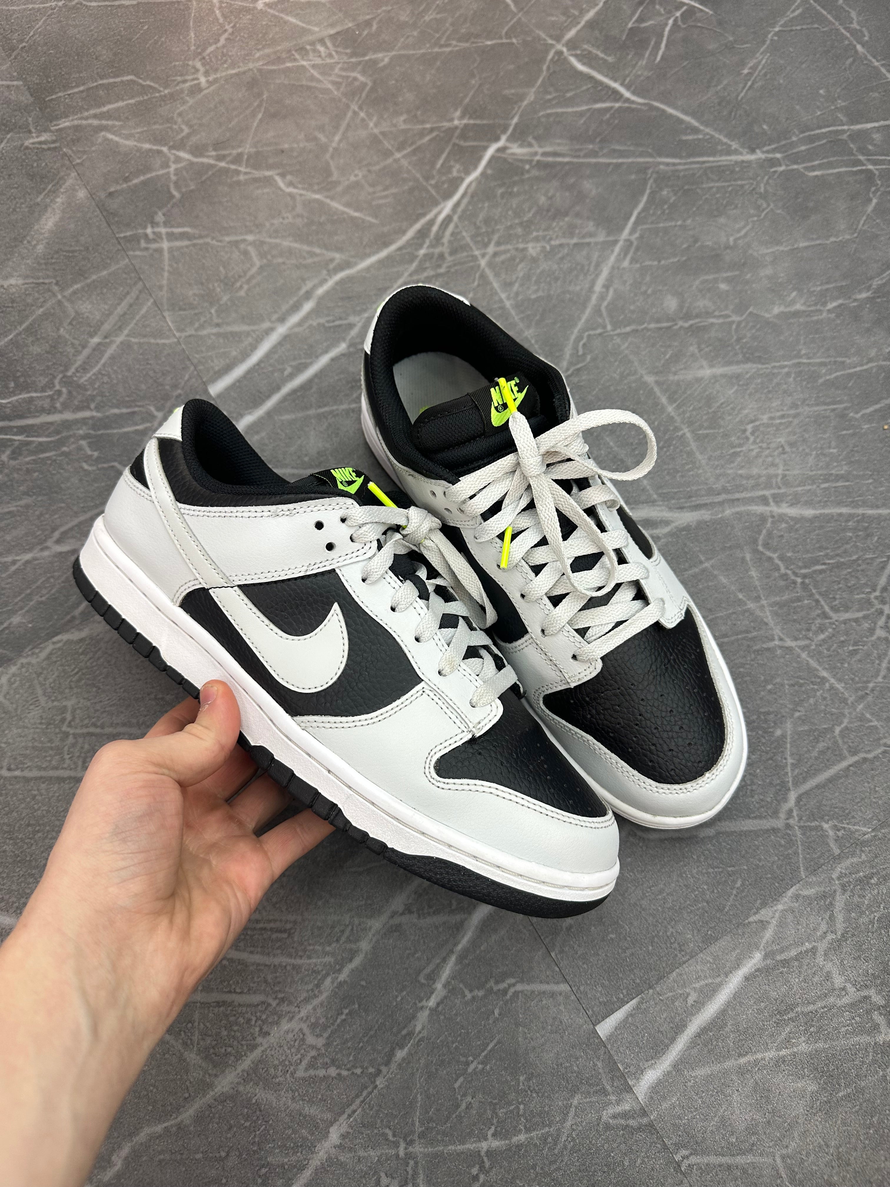 Nike Dunk Low “Grey Panda Volt”