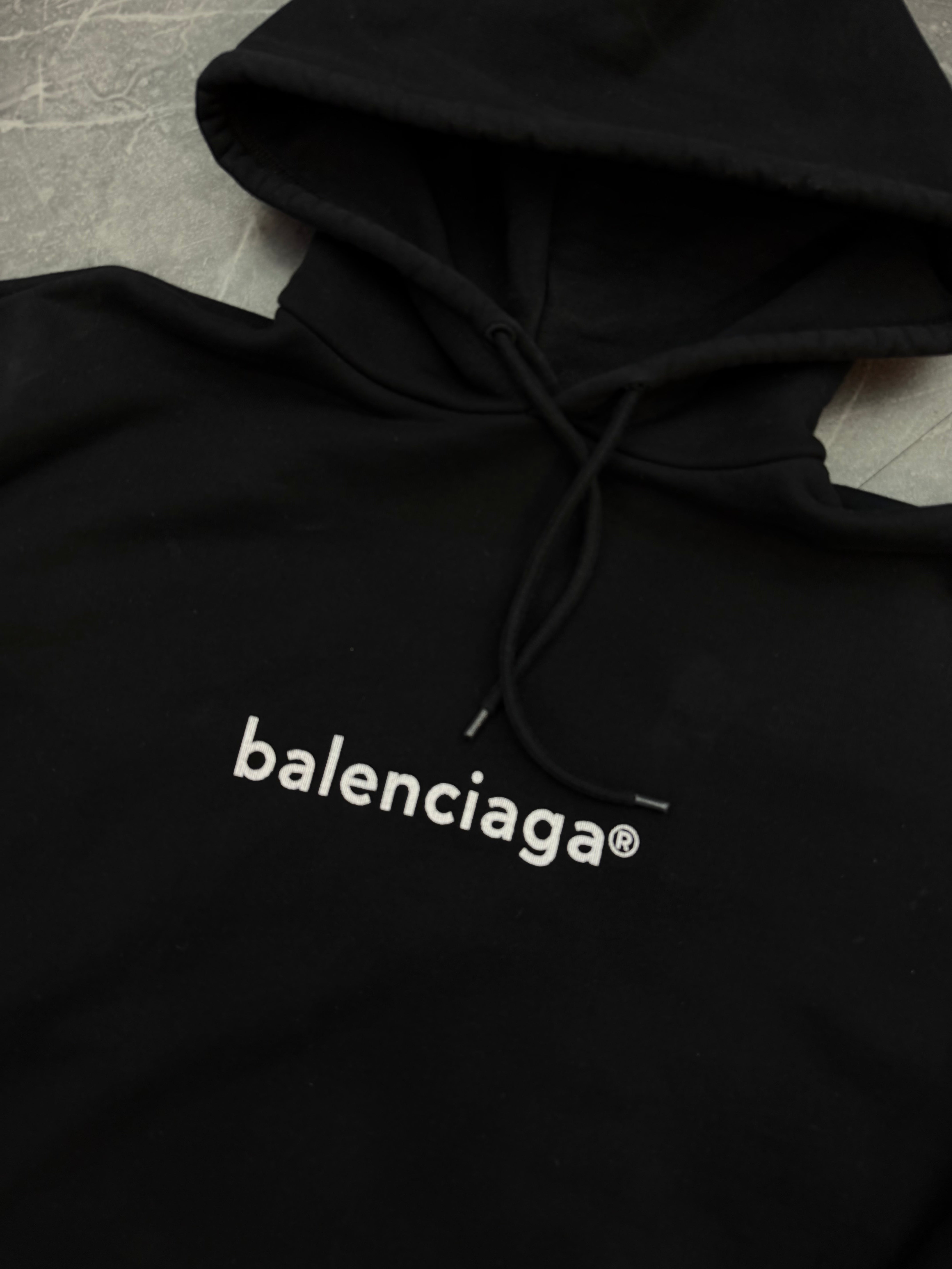 Balenciaga Copyright Hoodie Black