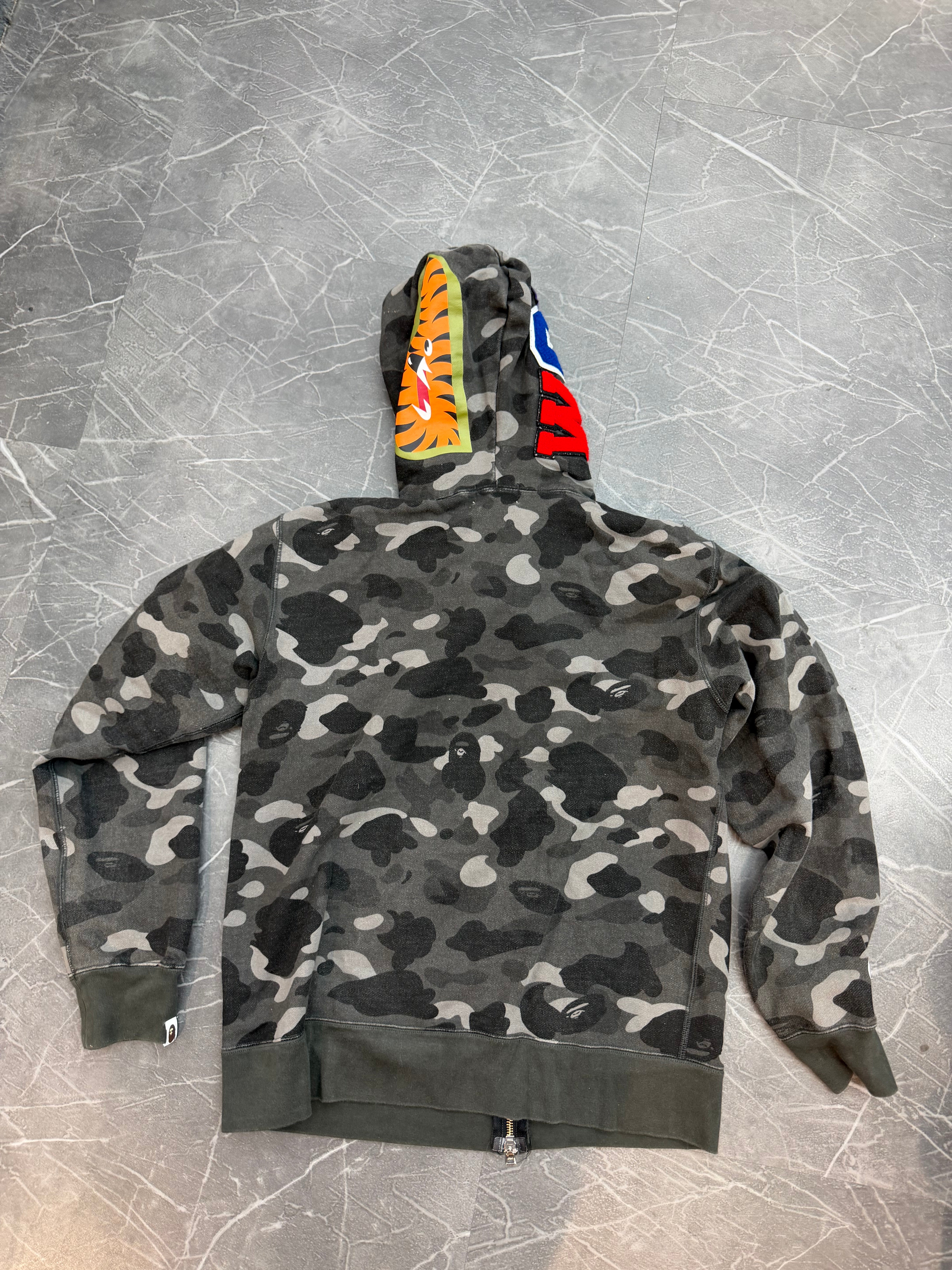 Bape Zip Up Hoodie “Grey”