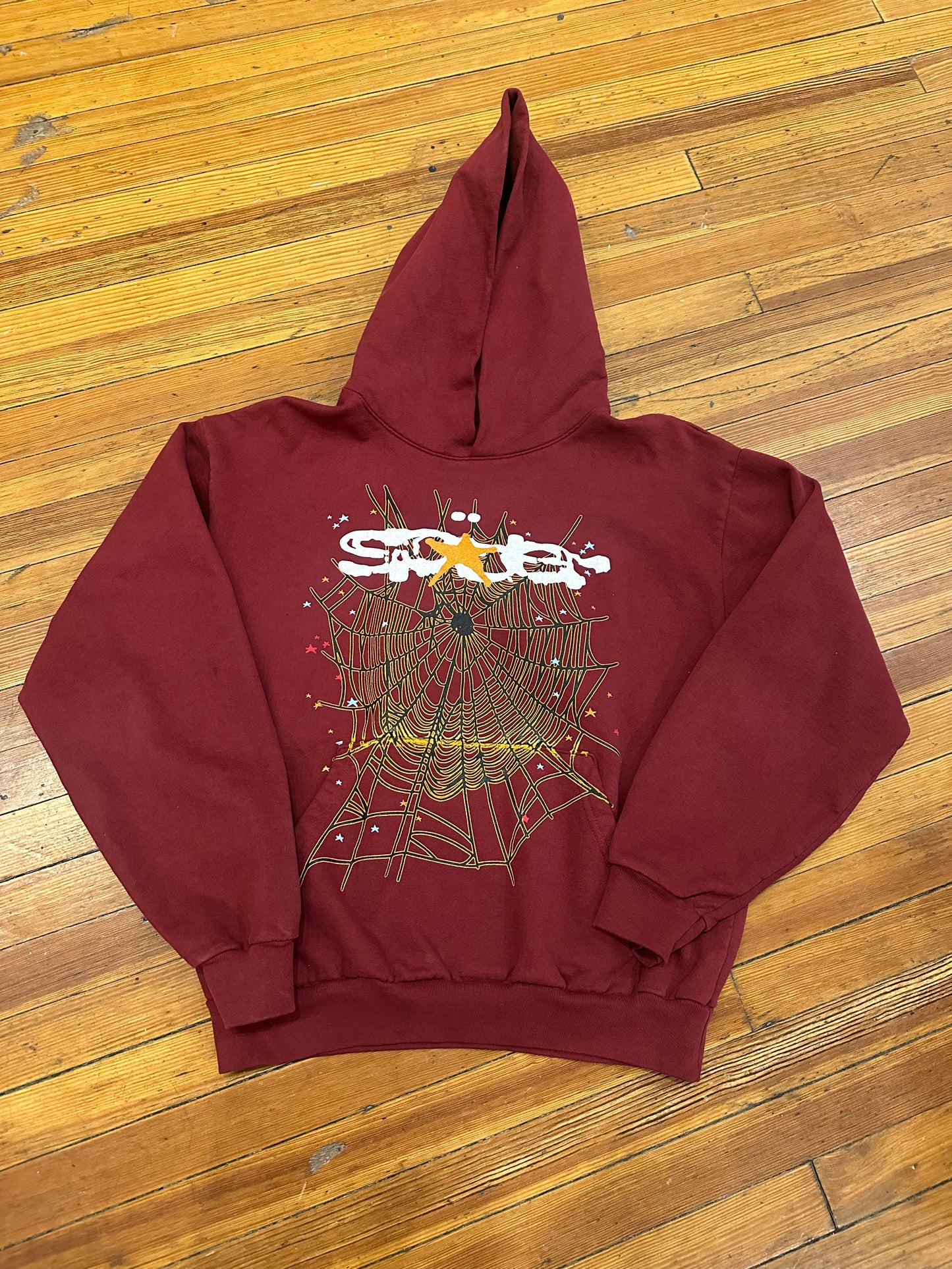 Sp5der Hoodie “Maroon”