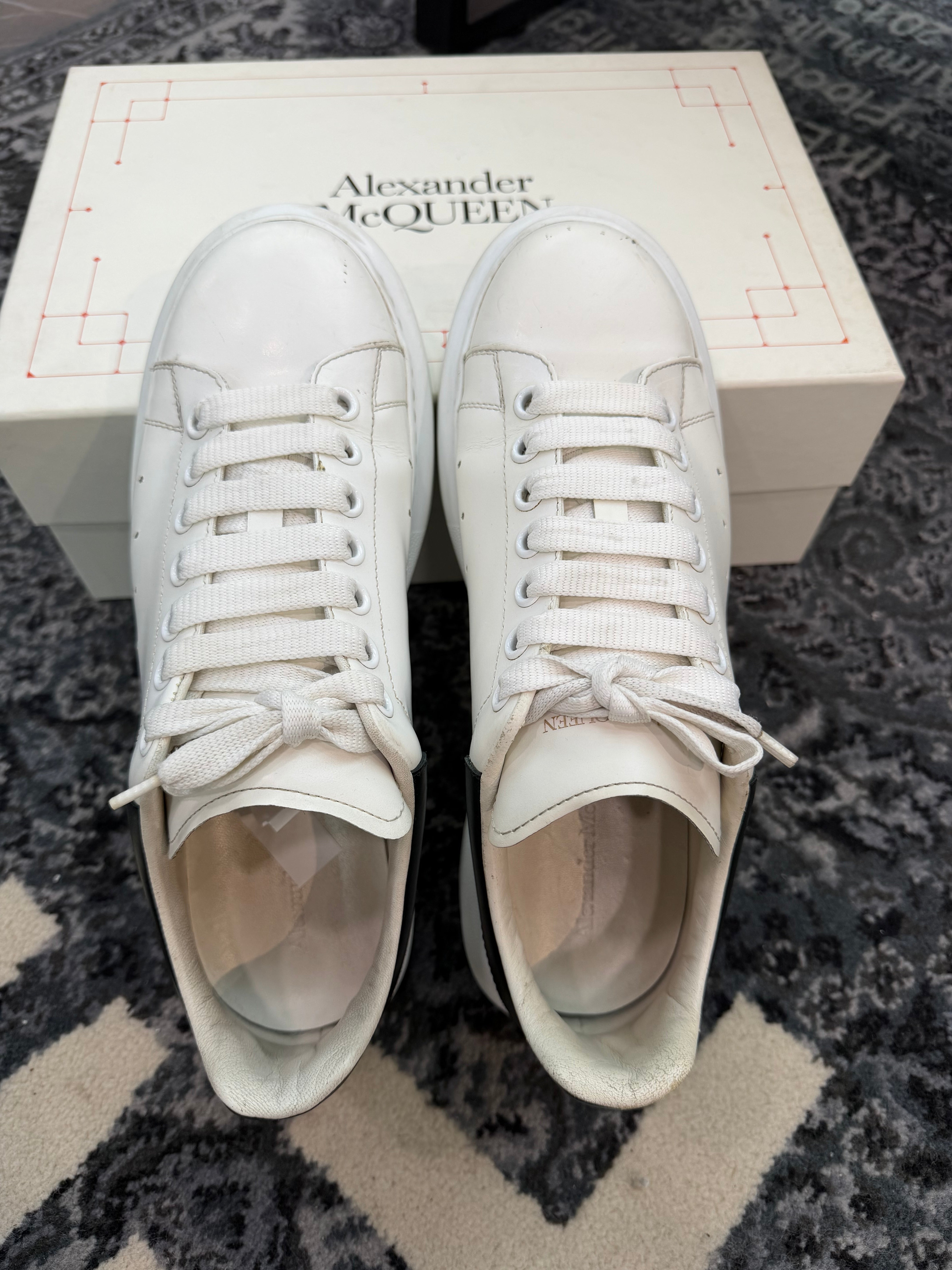 Alexander McQueen Oversized Sneakers “White Black”