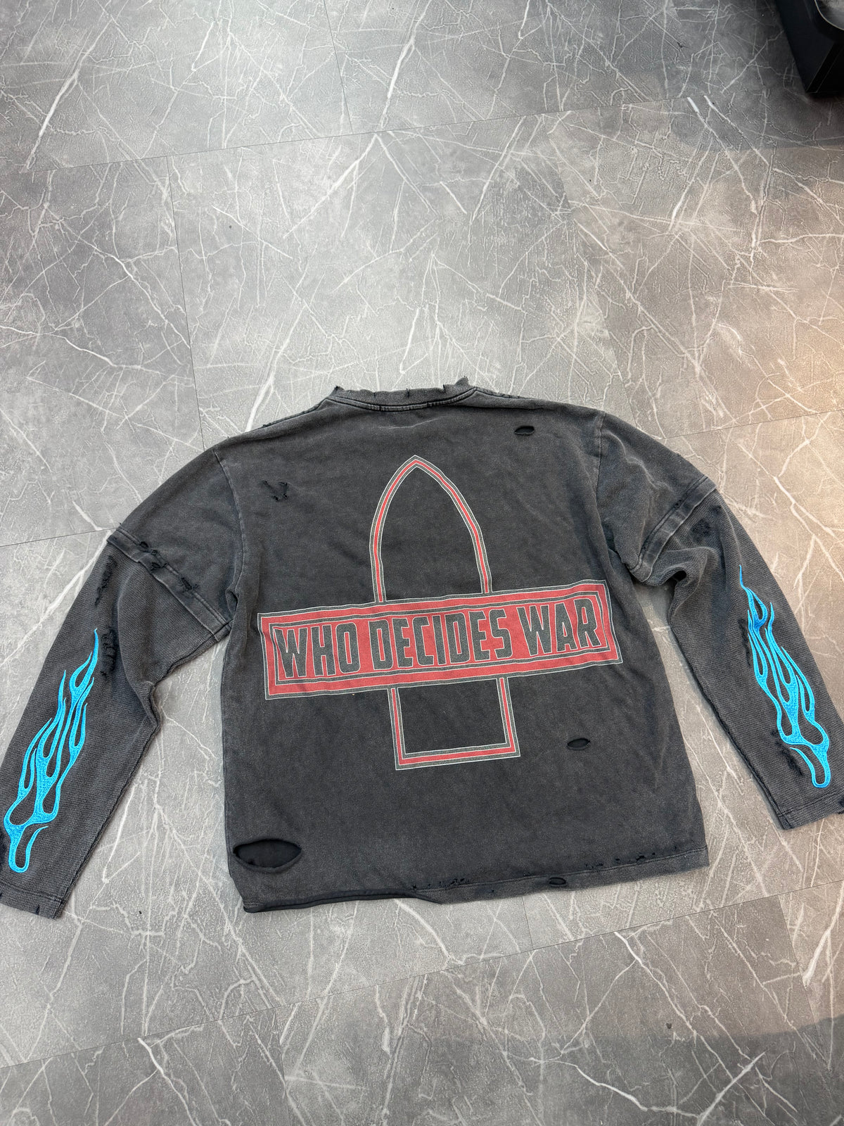 Who Decides War Longsleeve “Blue Wash”