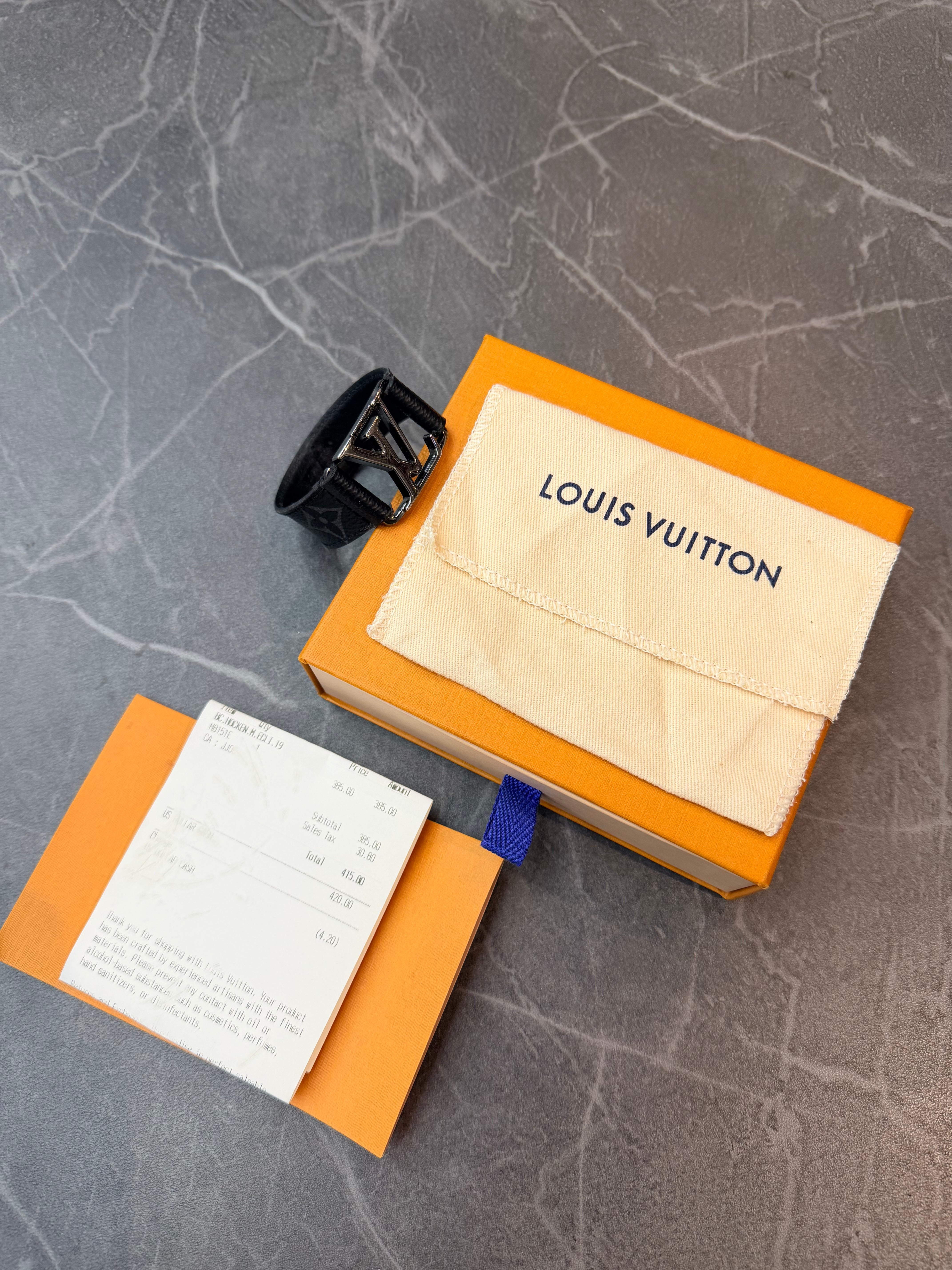 Louis Vuitton Monogram Leather Bracelet