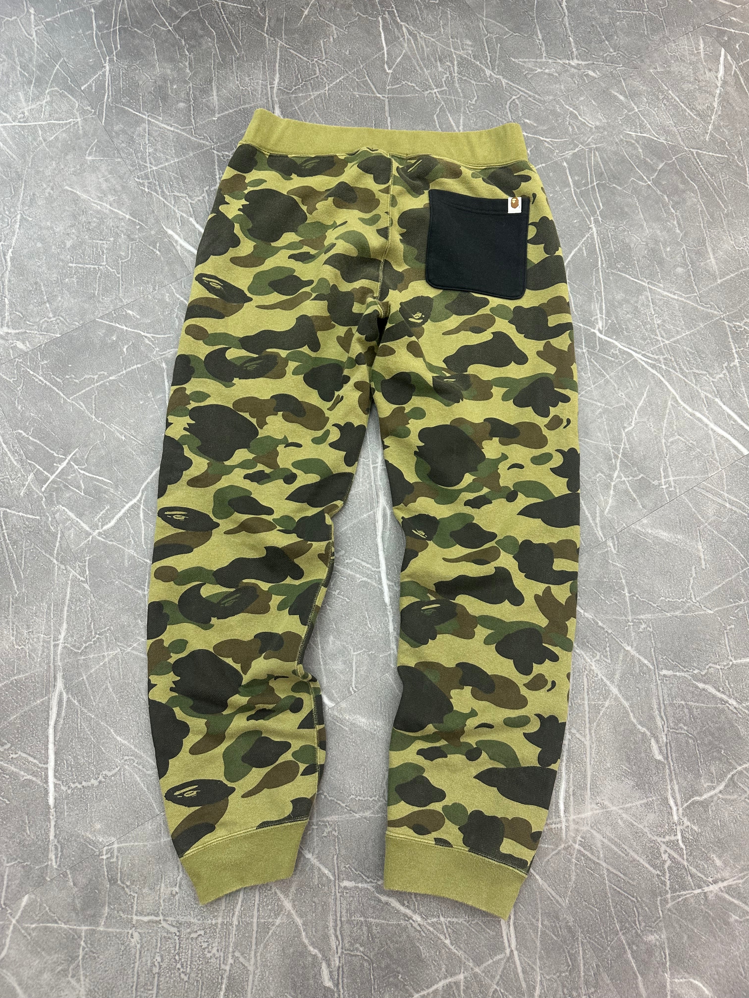 BAPE Camo Shark Sweatpants SS22 Green