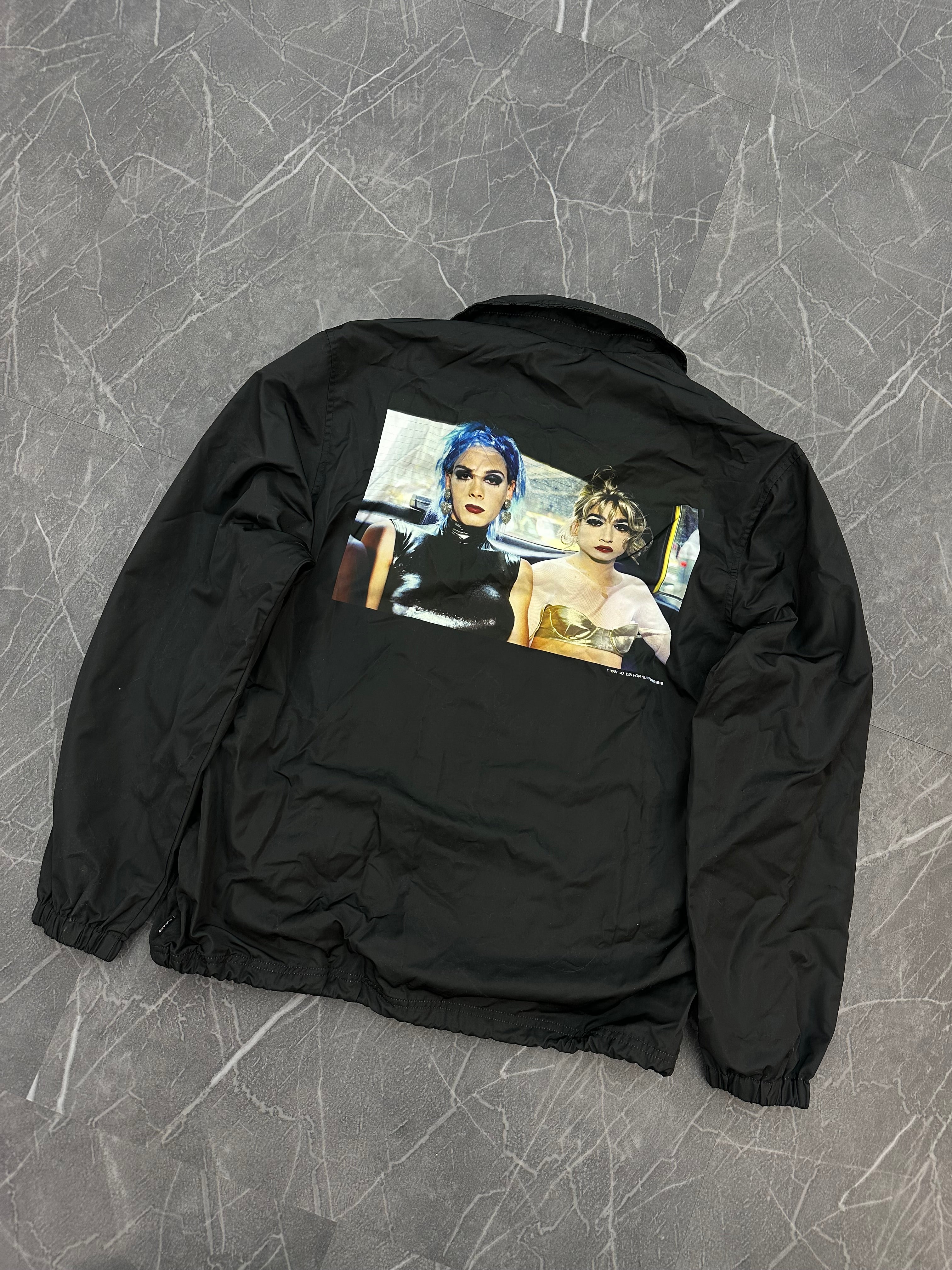 Supreme Nan Goldin Misty and Jimmy Paulette Coaches Jacket Black