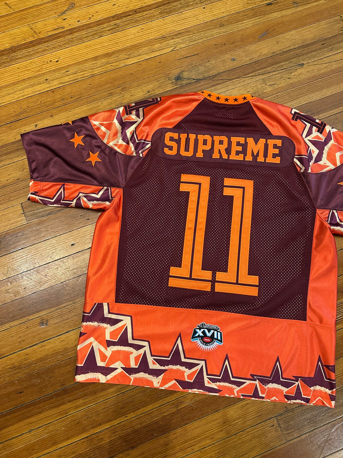 Supreme Football Jersey “Orange Stars”