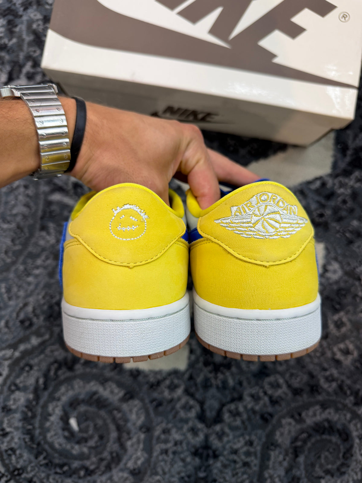 Jordan 1 Low Travis Scott “Canary” (Size 12M) (Lightly Worn) - Image 4