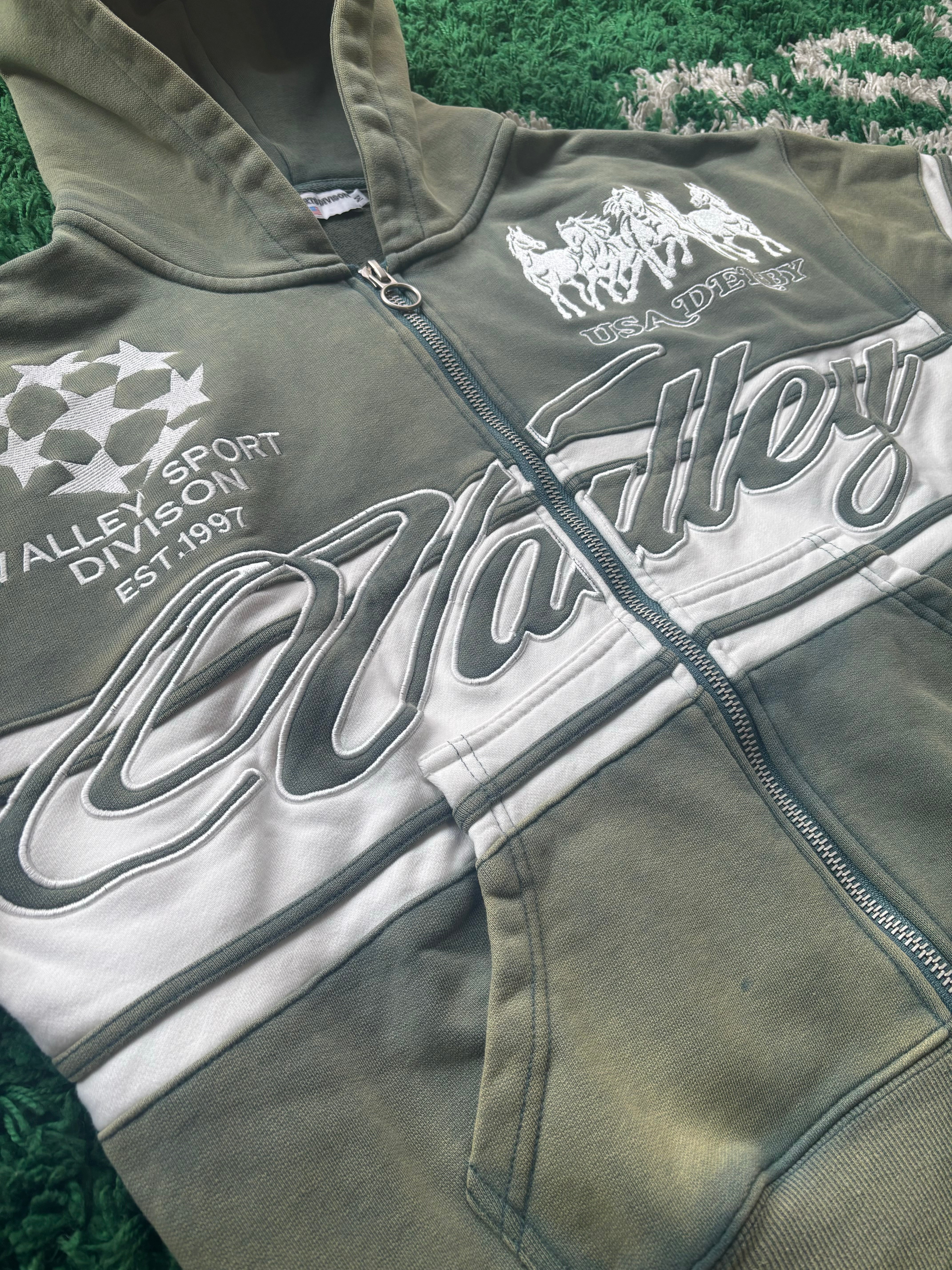 Vale Forever Forest Cursive Hoodie “Olive”