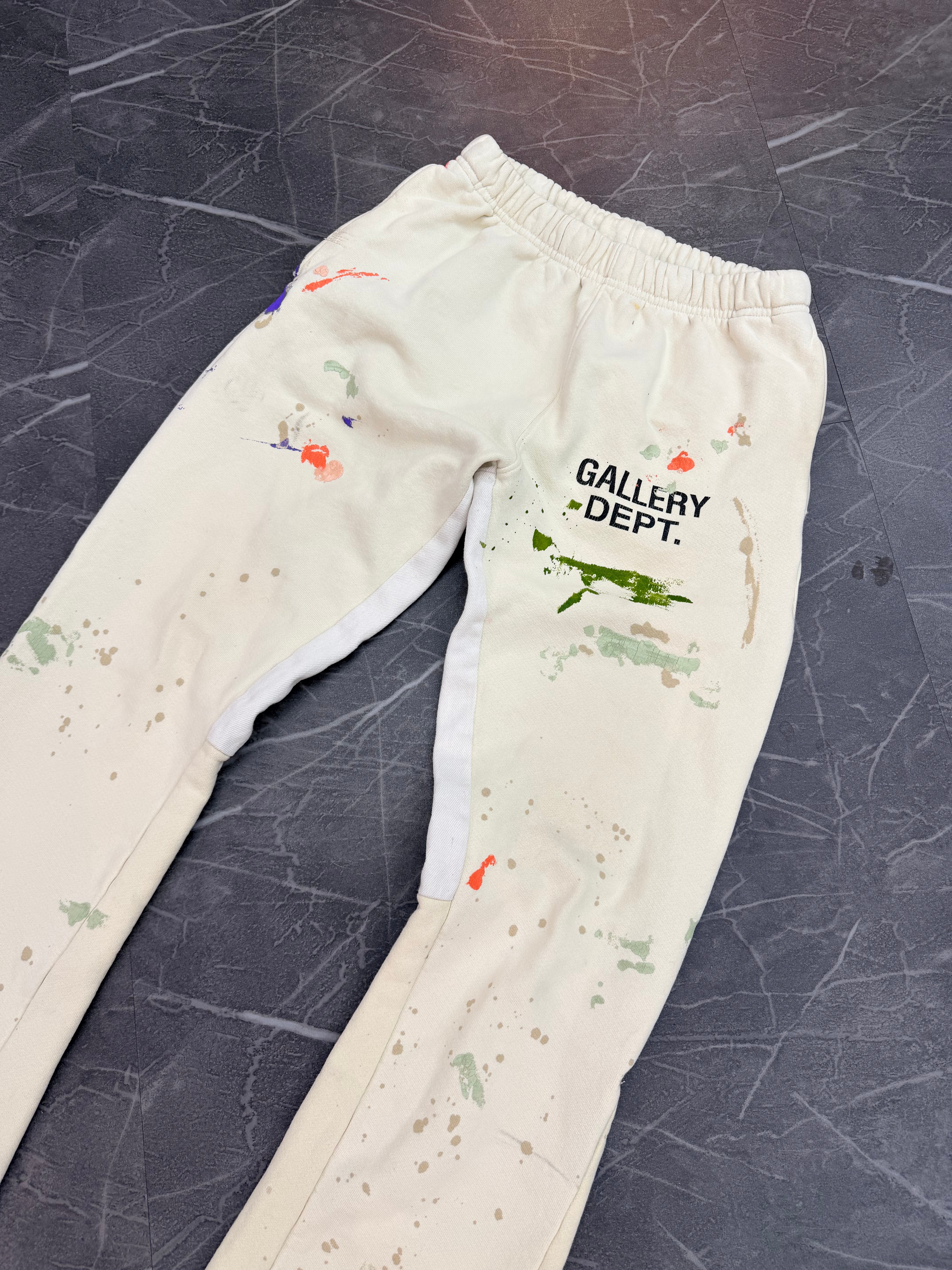 Gallery Dept Cream Flare Sweatpants