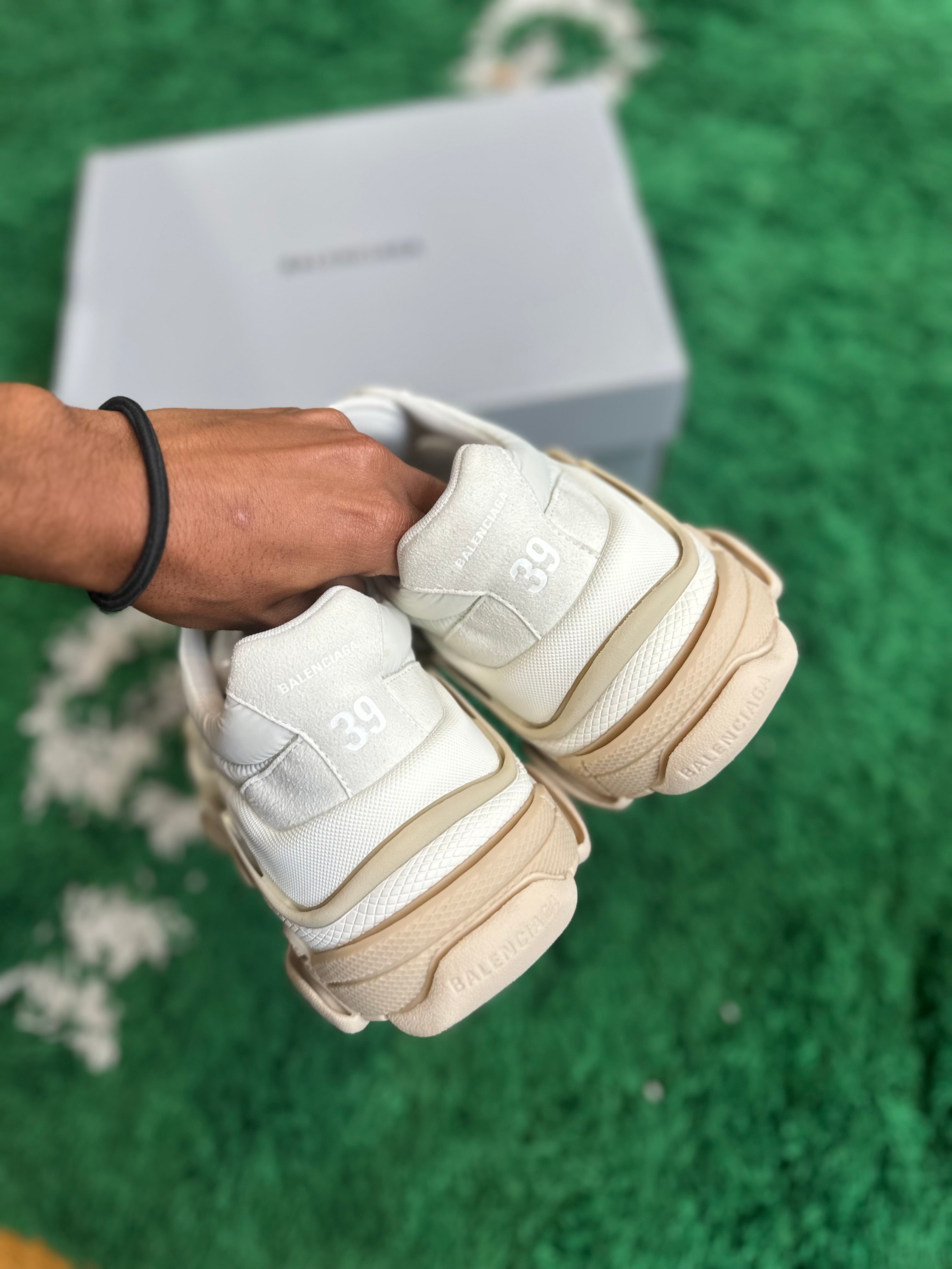 Balenciaga Triple S “White Beige”