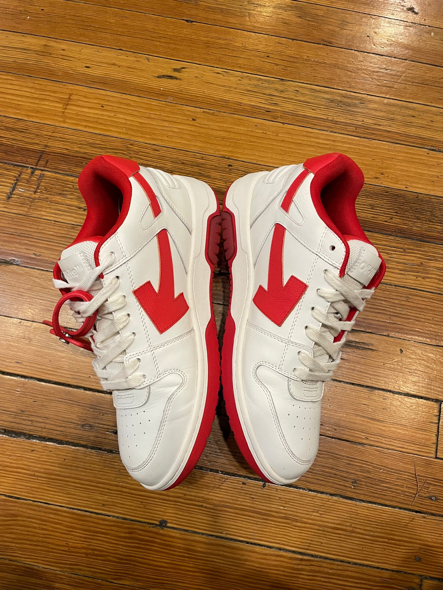 Off White Out of Office Sneaker “White/Red”
