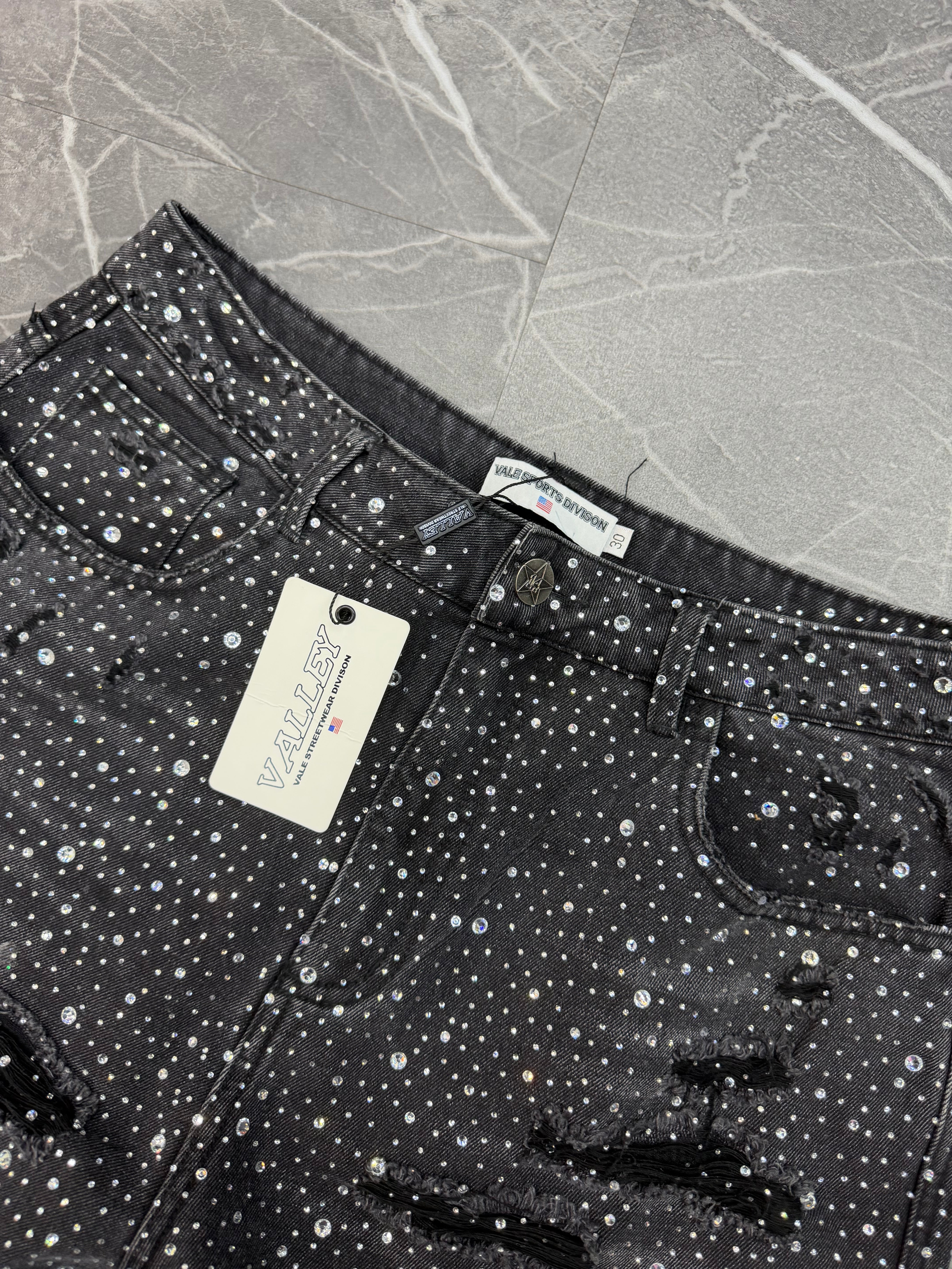 Vale Ripped Jeans “Bedazzled”