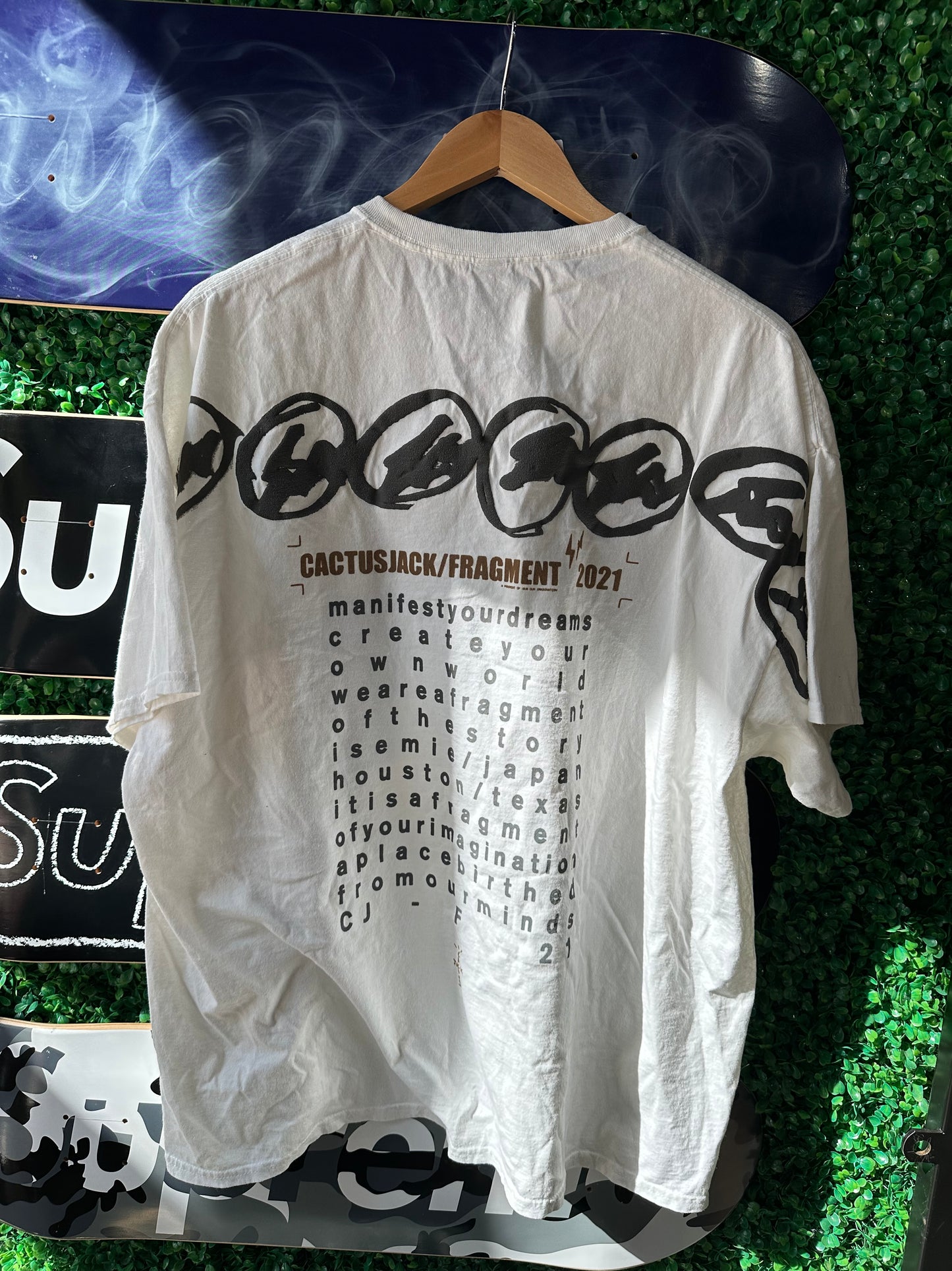 Travis Scott For Fragment Tee “White”