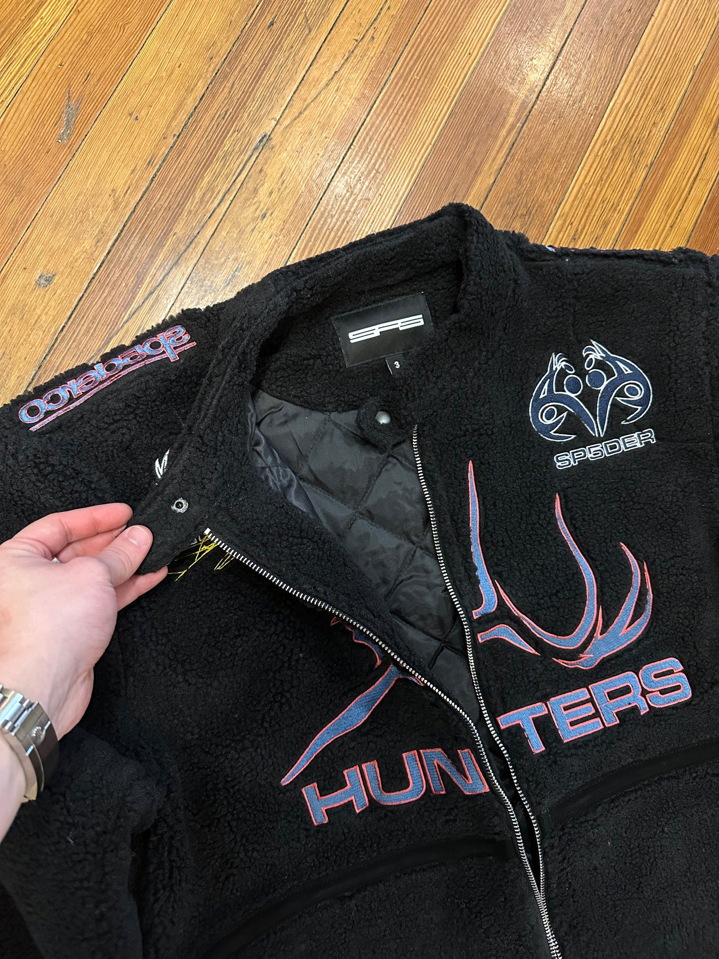 Sp5der Sherpa Hunter Moto Jacket “Black”