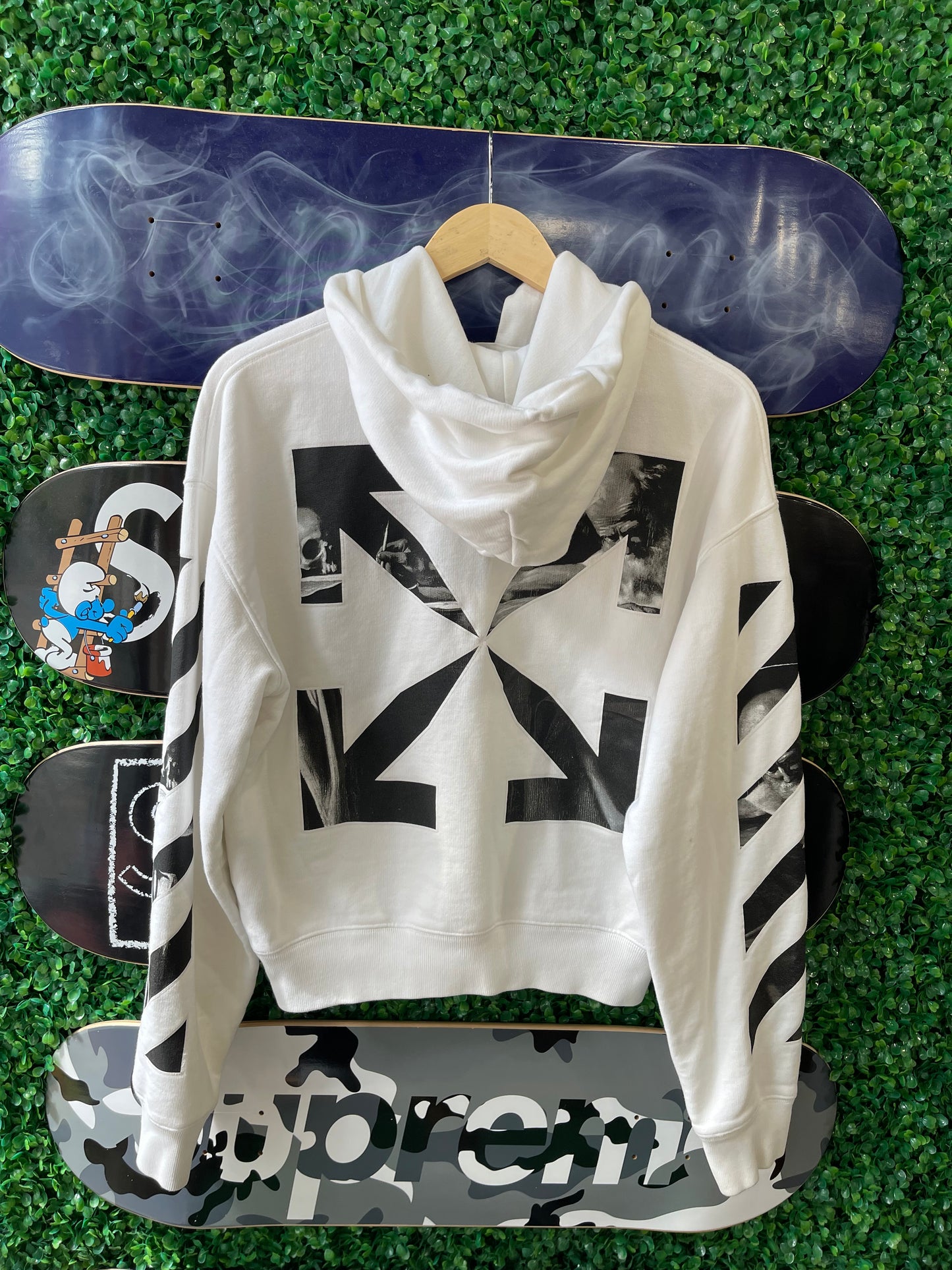 Off-White Hoodie “White Black”
