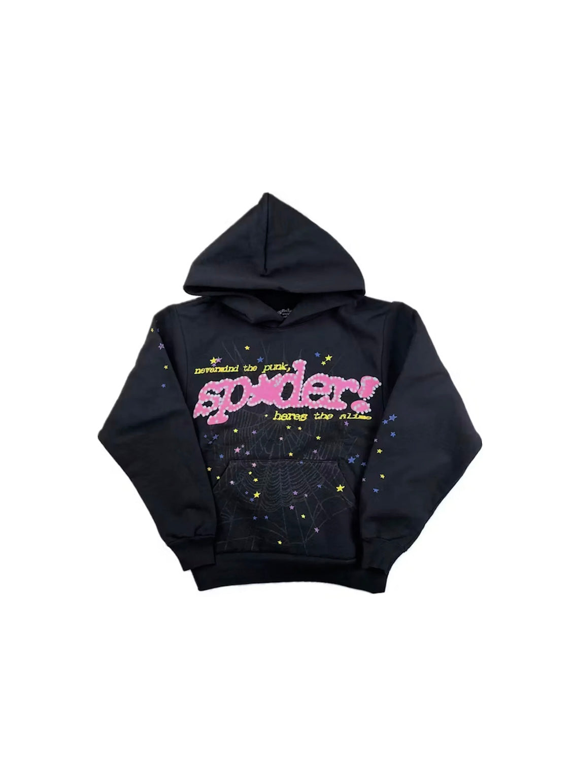 Sp5der Hoodie “Black P*nk V2”