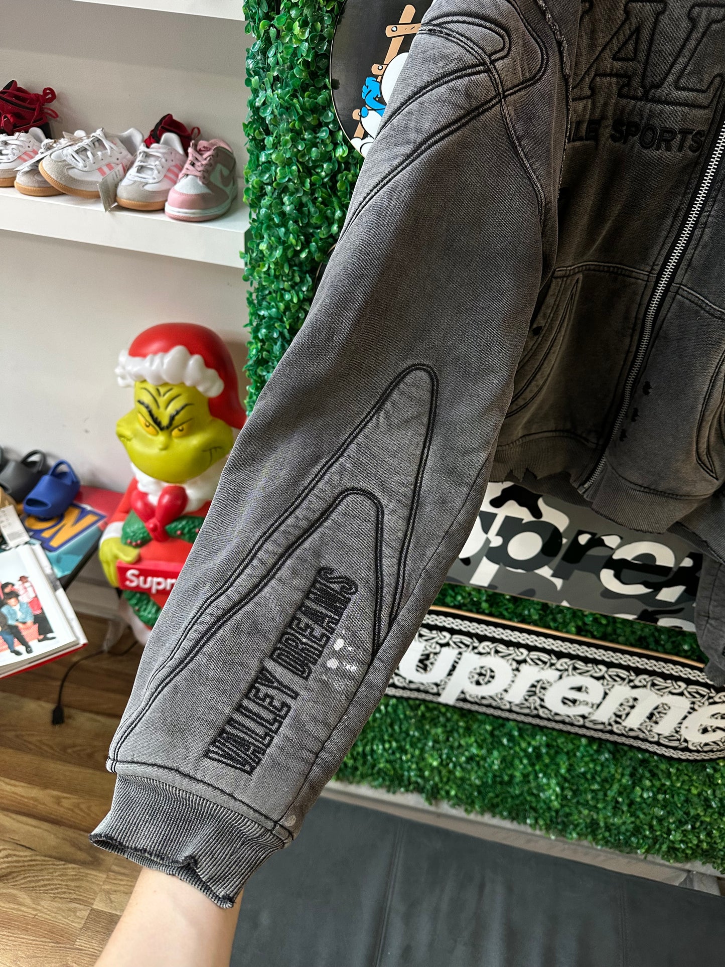 Vale Armor Zip Up Hoodie “Grey”
