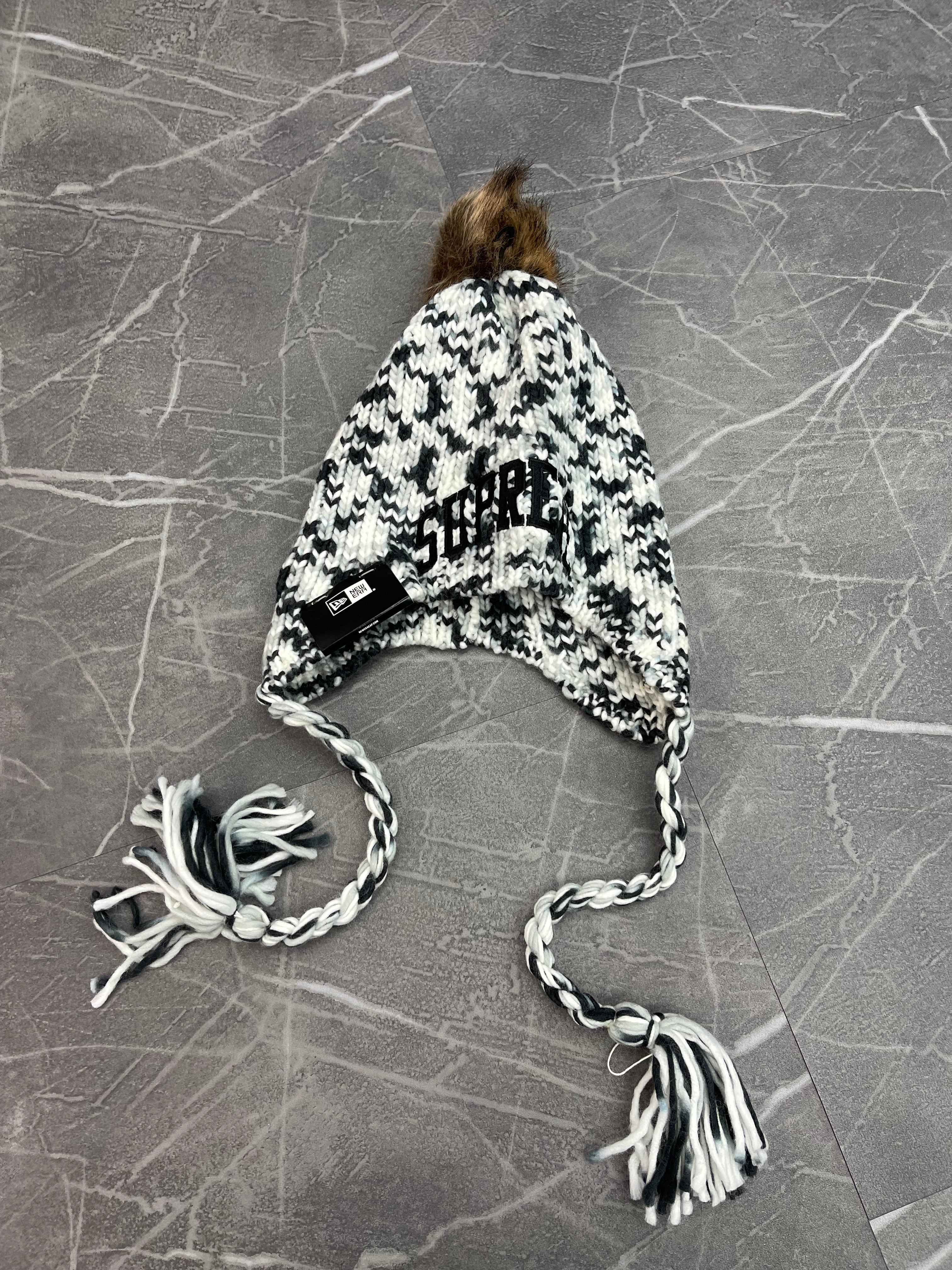 Supreme New Era Toboggan Beanie Black