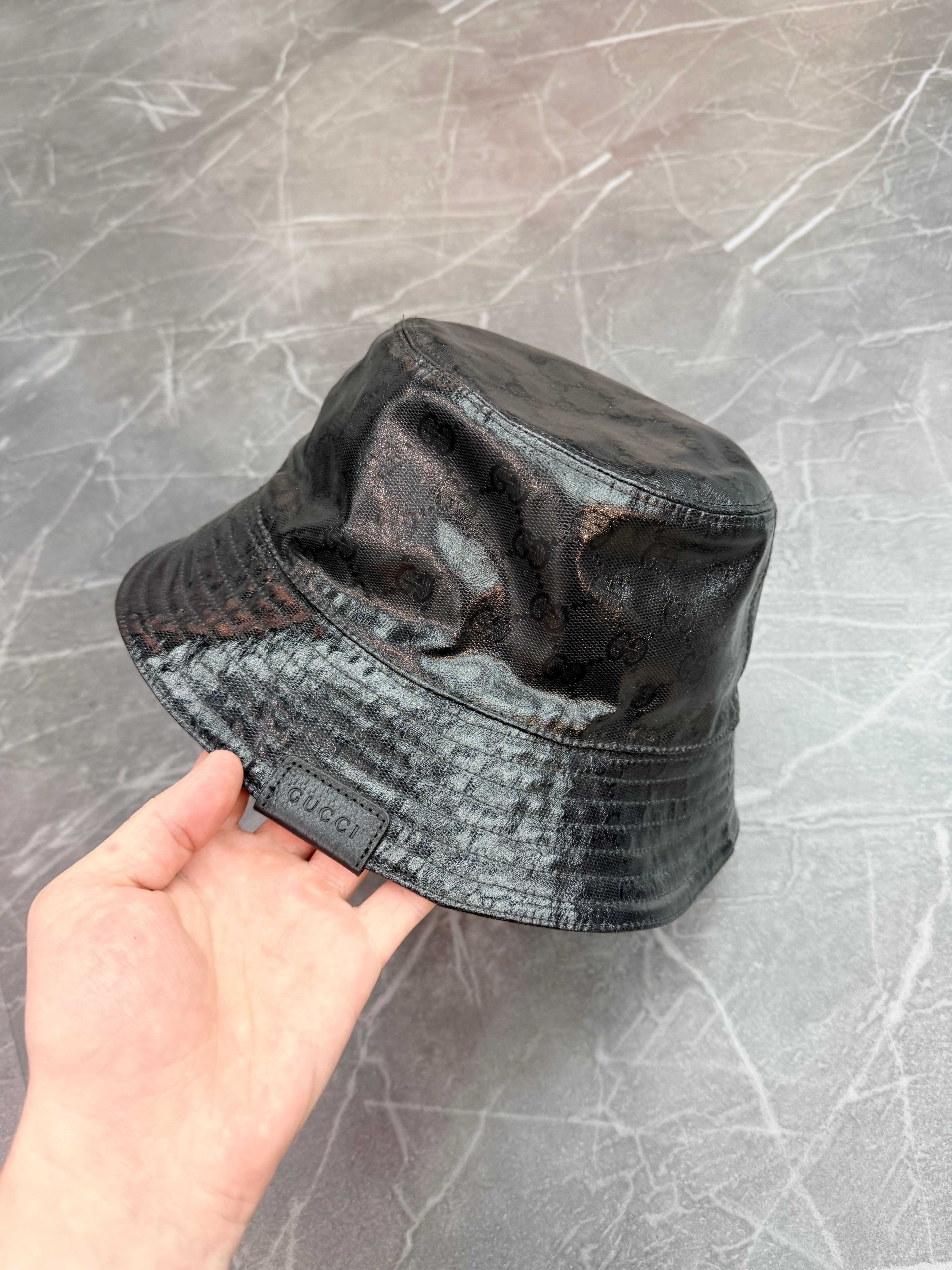Gucci Monogram Bucket Hat “Black”