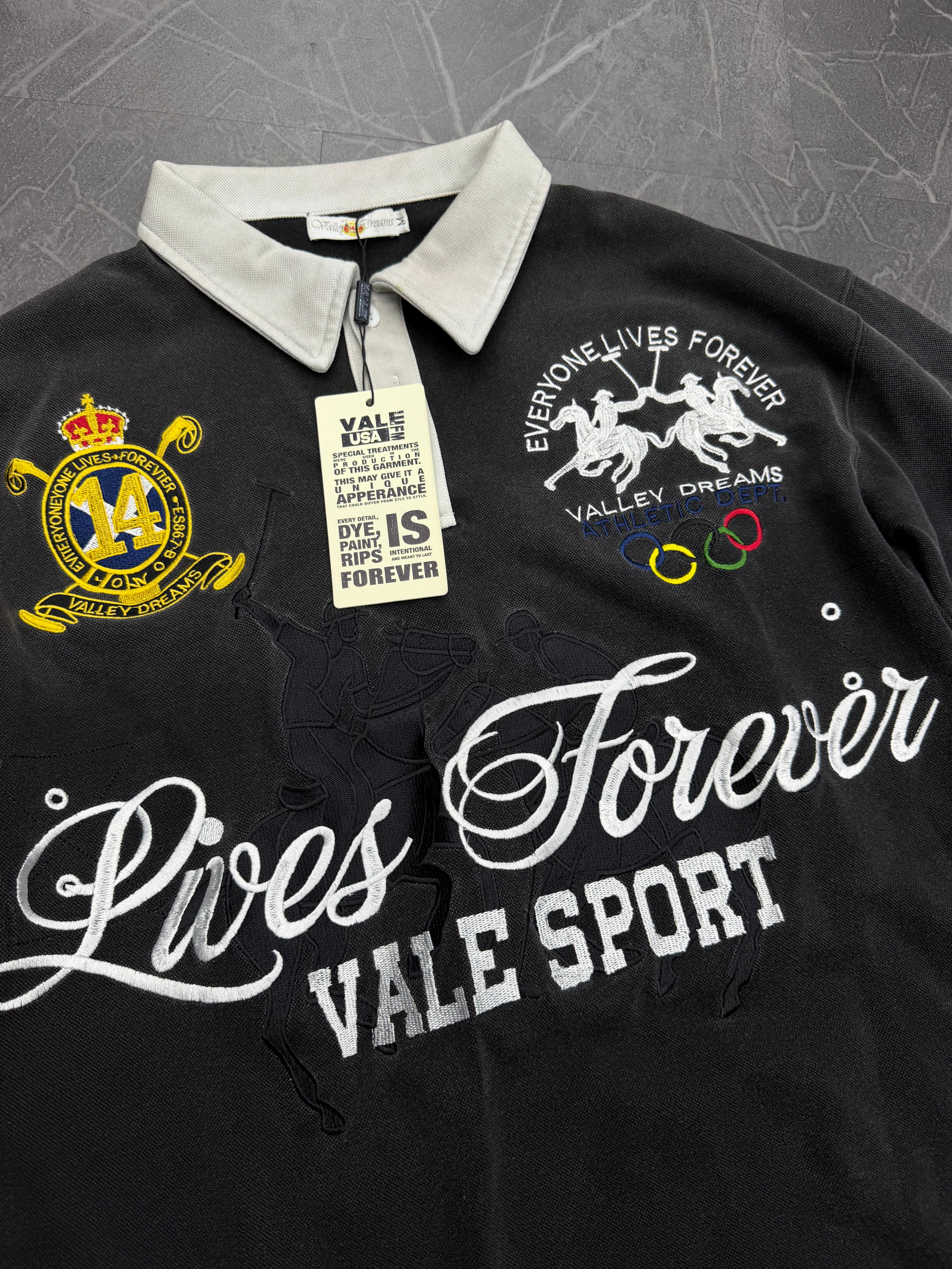Vale Forever Rock Rugby Polo “Black”