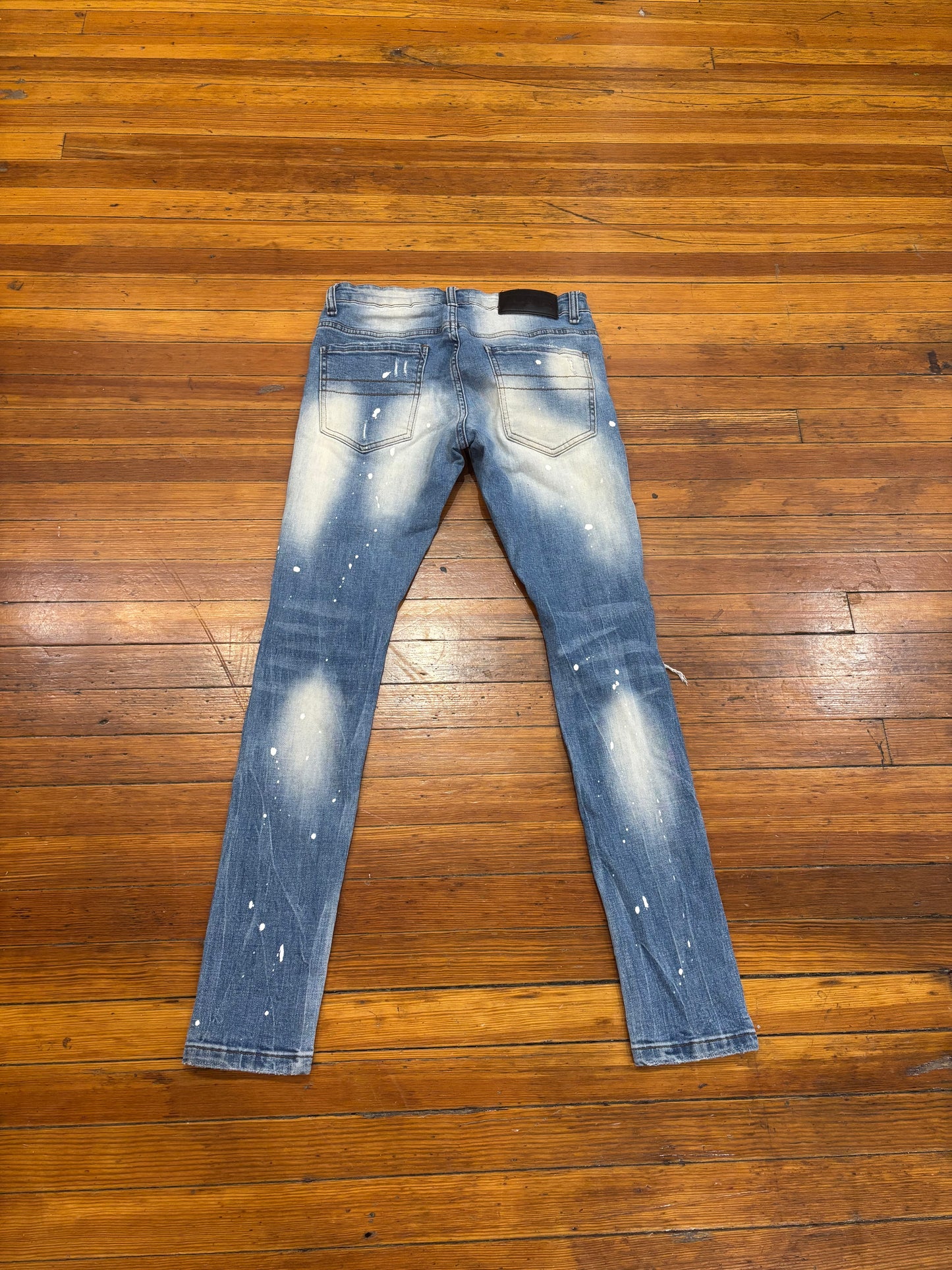 Tulones Jeans “White Paint Splatter” (32)