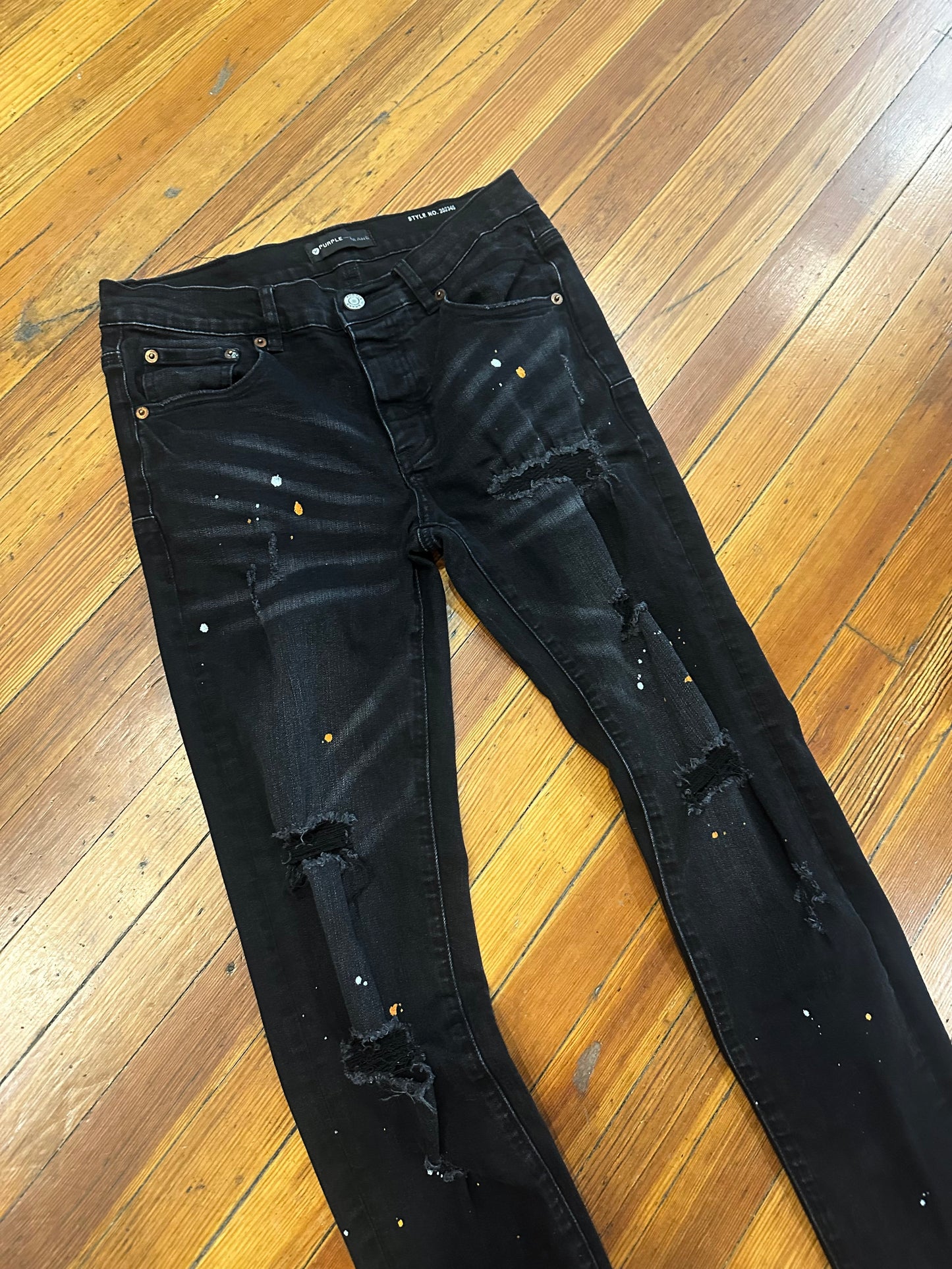 Purple Brand Jeans “Black Splatter” (30)