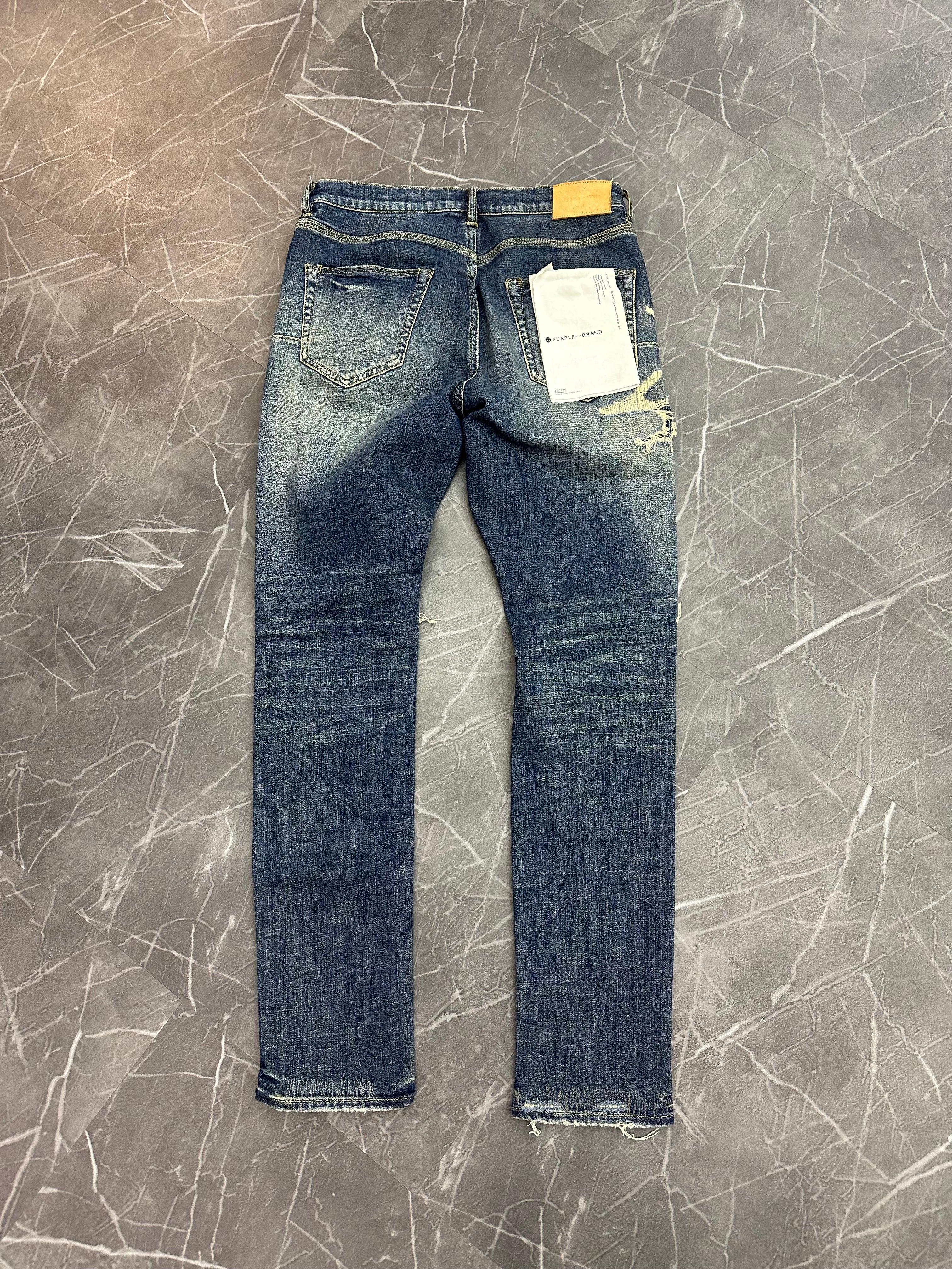 Purple Brand Jeans Dark Wash Ripped (34)