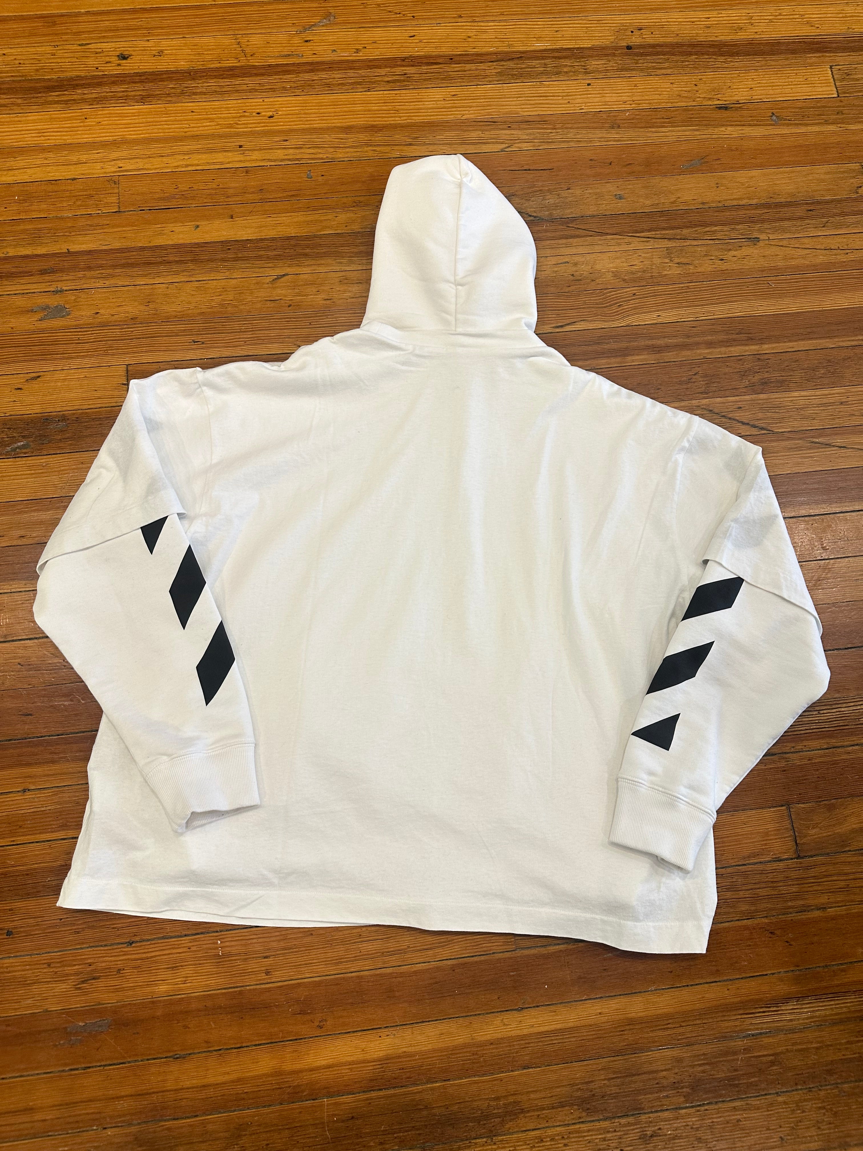 Off-White T Shirt Hoodie “White”