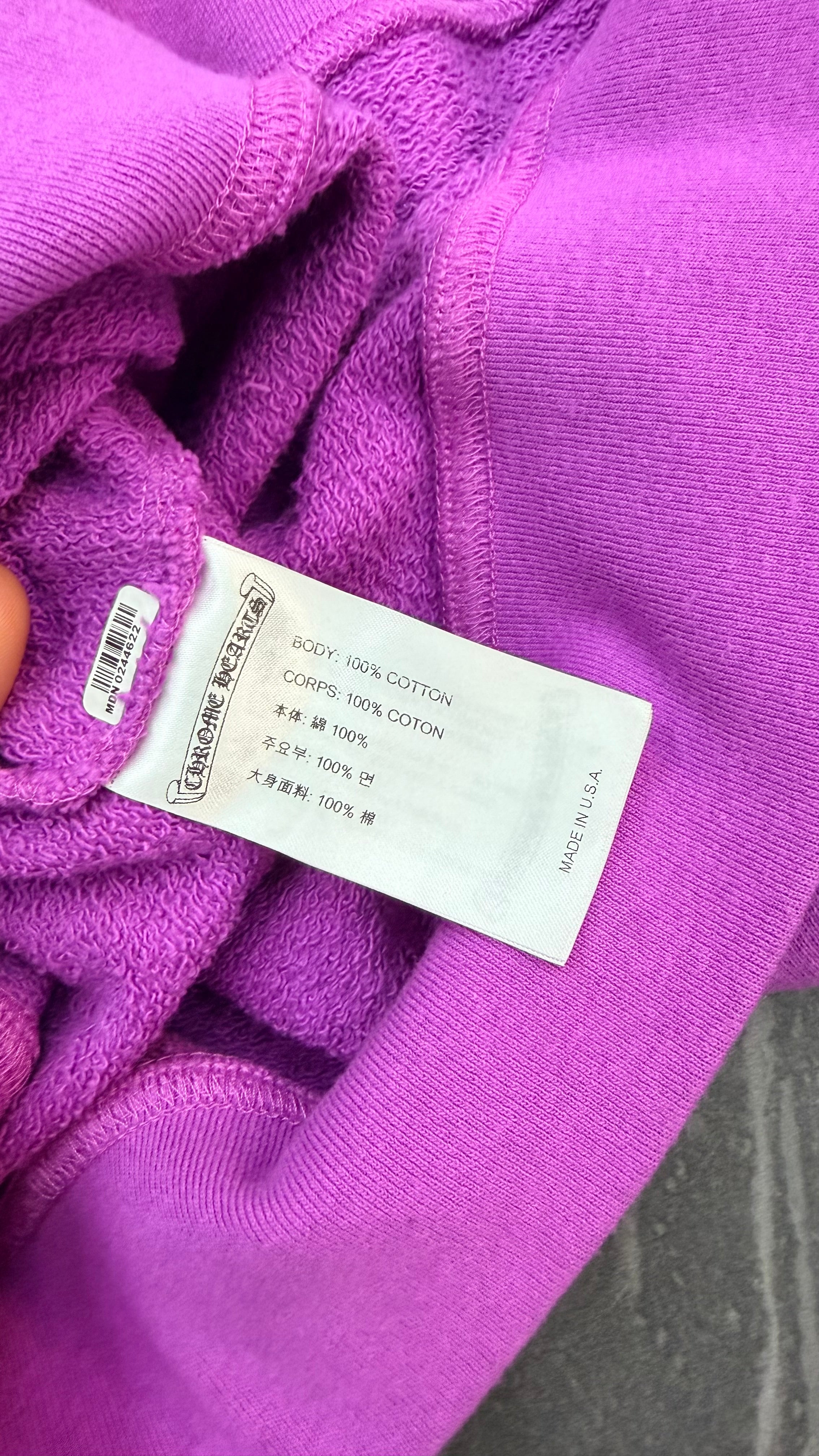 Chrome Hearts Matty Boy Spider Web Crewneck “Purple”