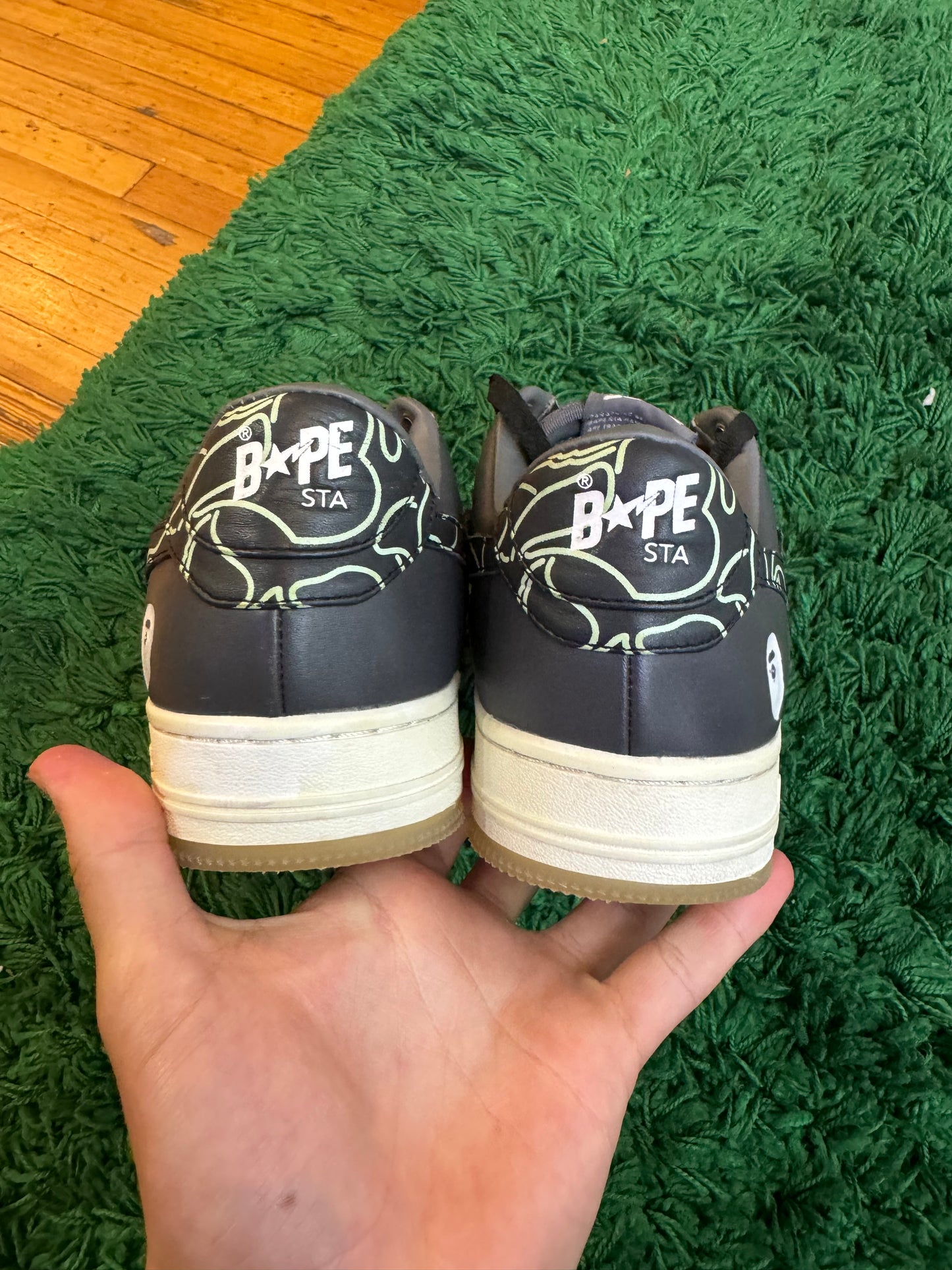 Bapesta Shoes “Grey Green”