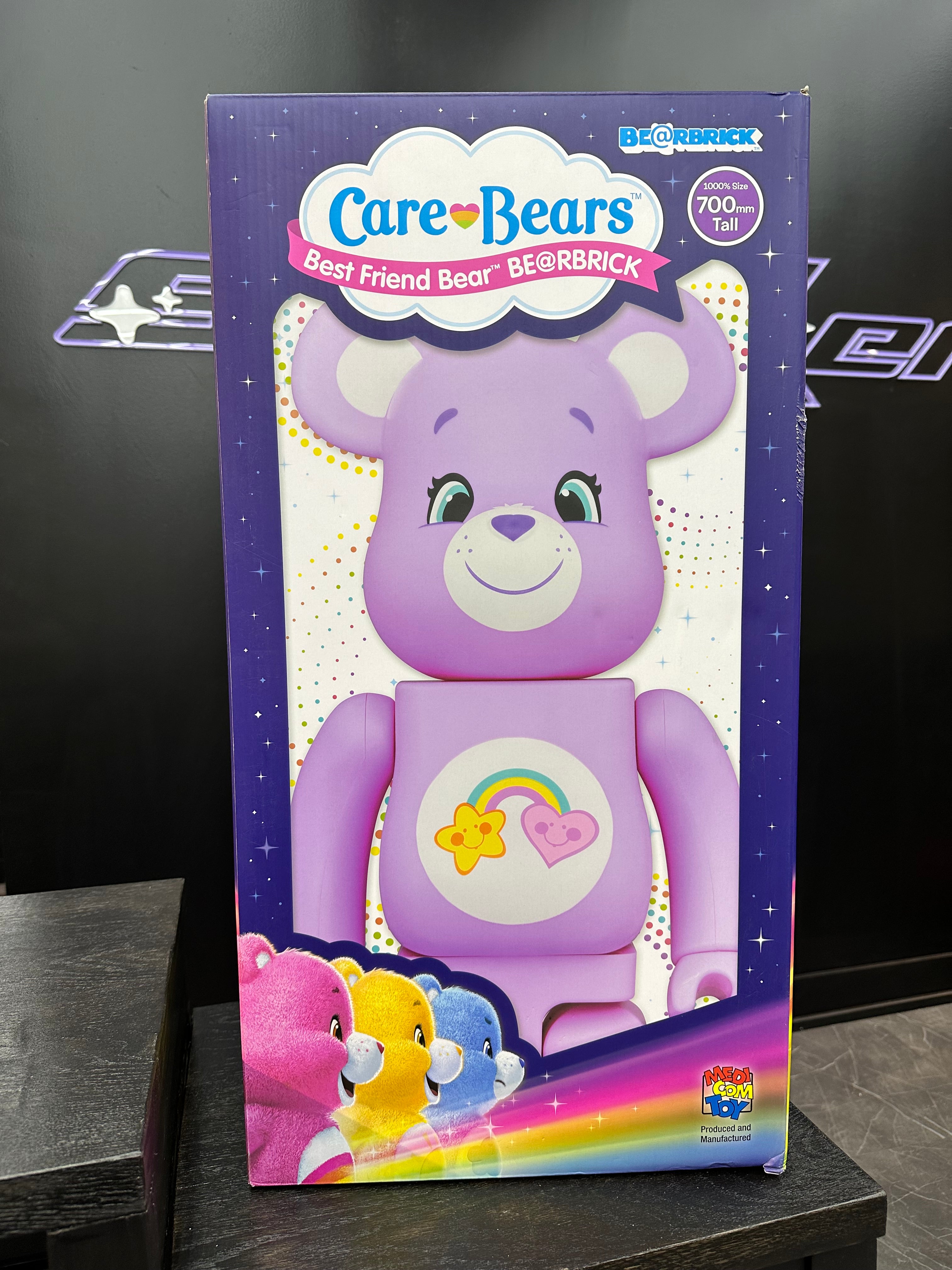 BearBrick 1000% “Care Bear Purple”
