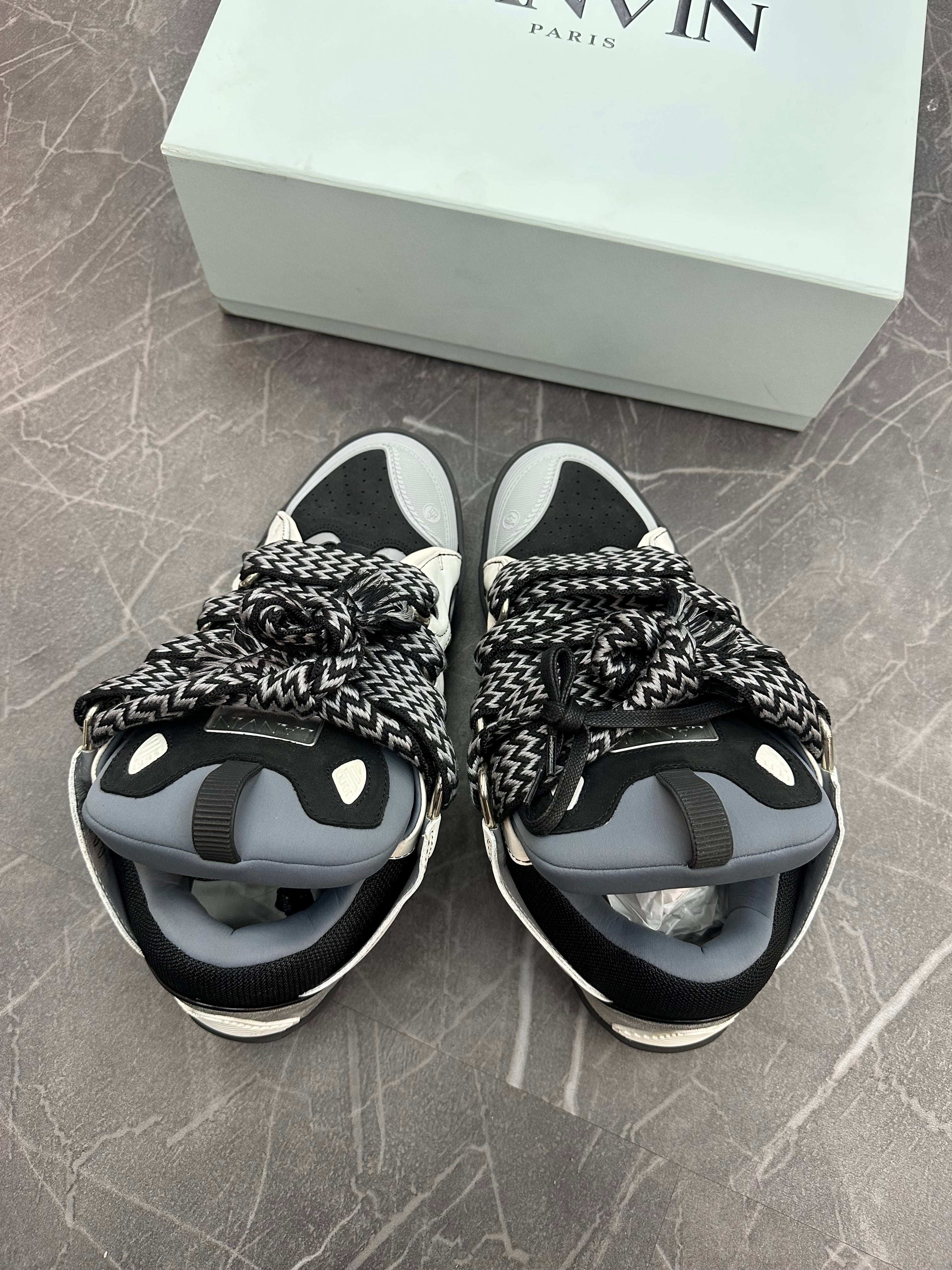 Lanvin Curb Sneakers “Black Grey”