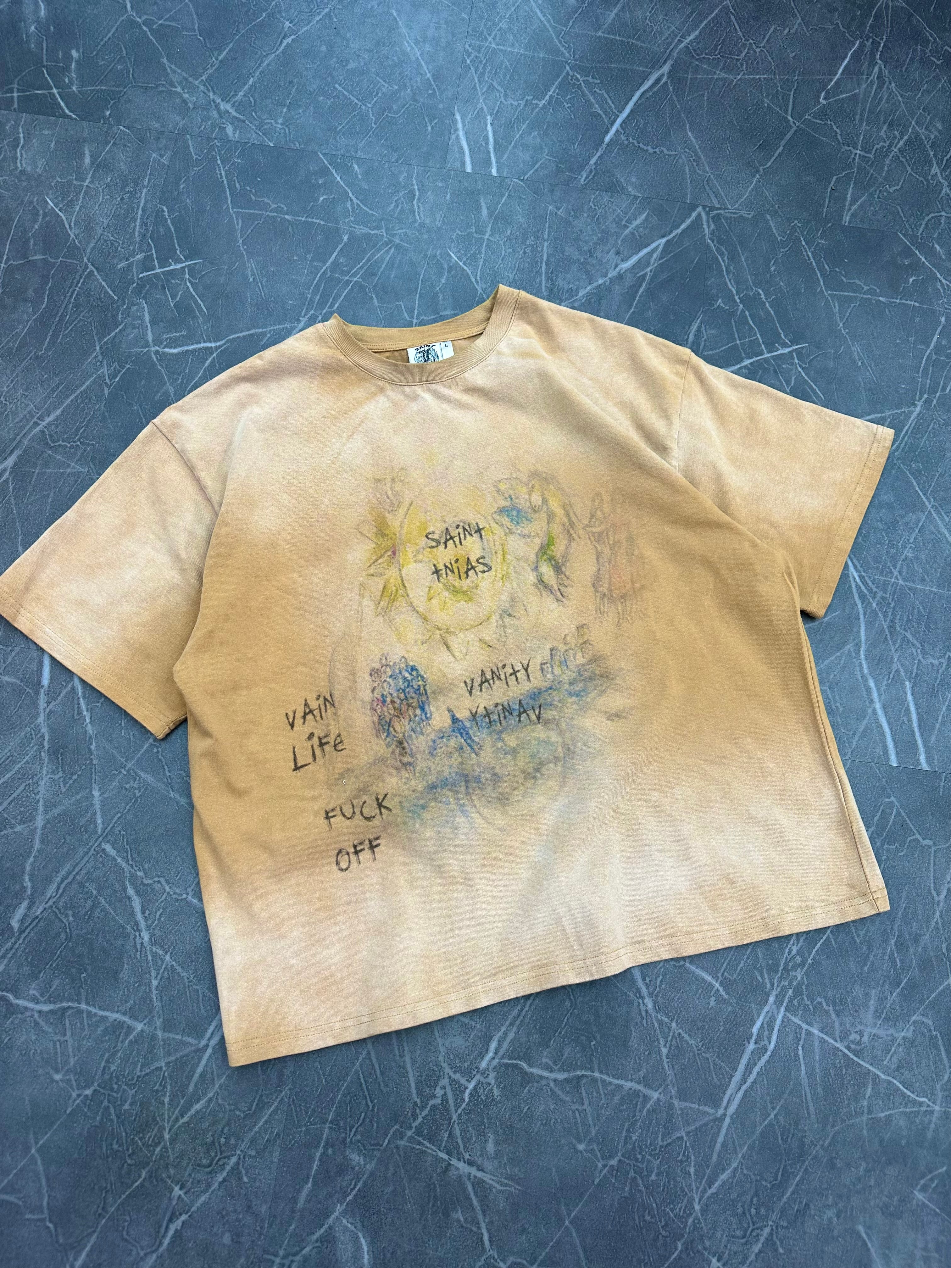 Saint Vanity F*CK Off Tee “Tan”