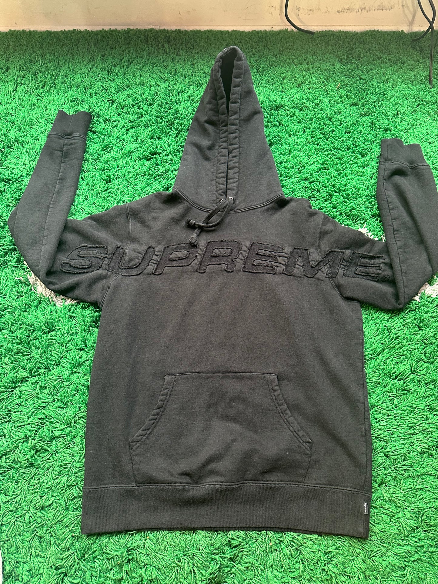 Supreme Black Hoodie “Cut Out”