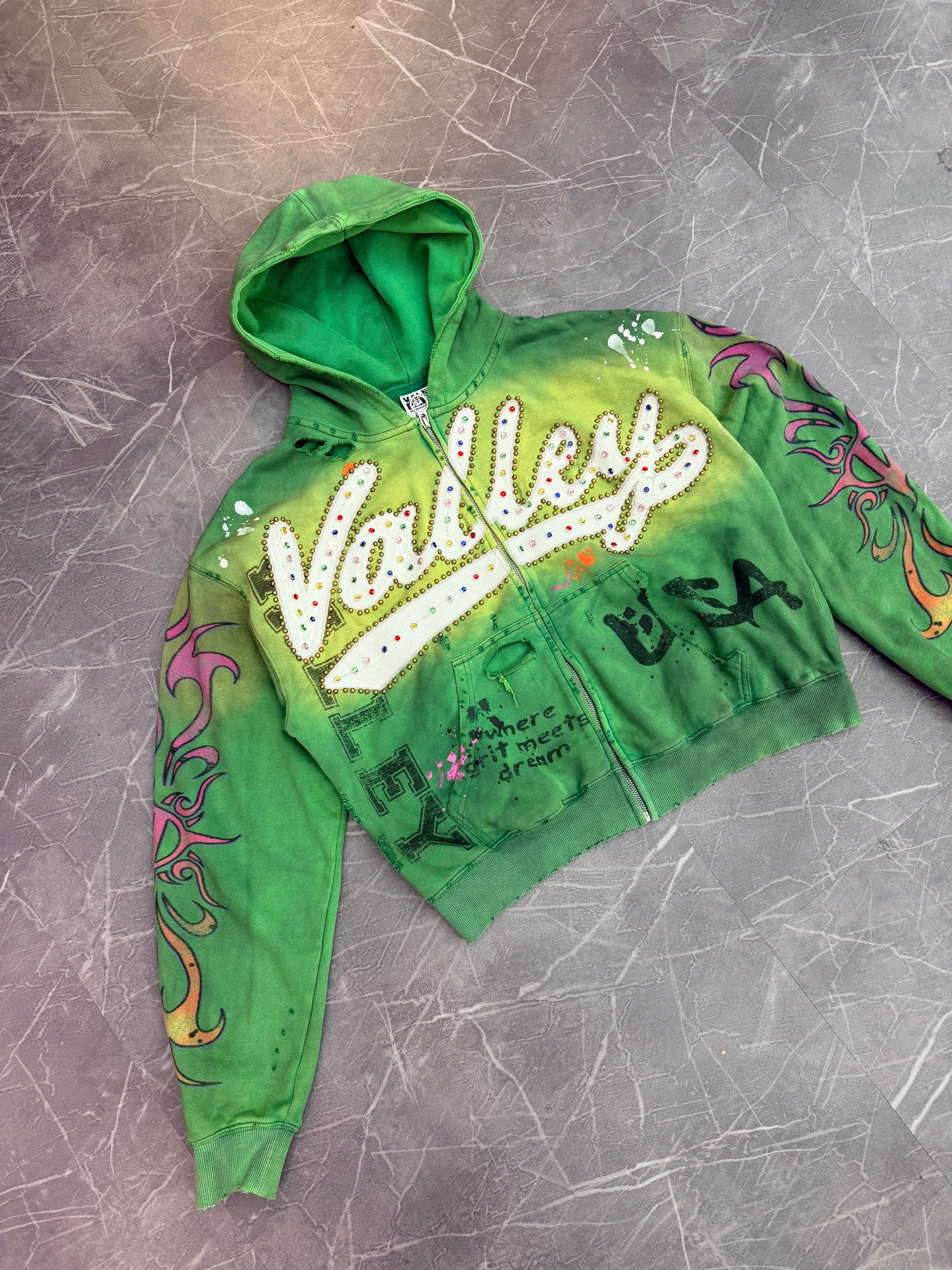 Vale Forever Inferno Zip Up “Green”
