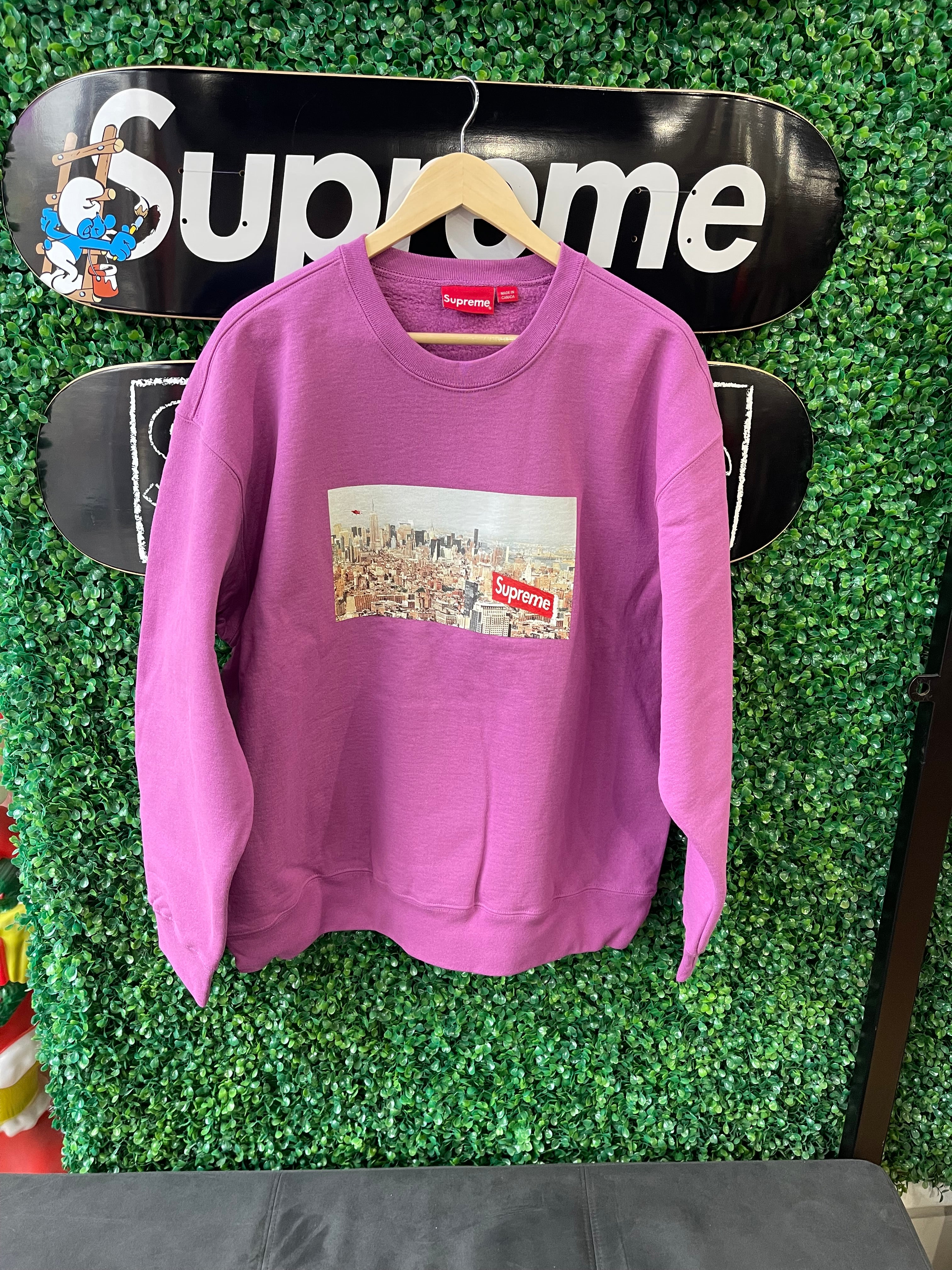 Supreme Aerial Crewneck Bright Purple