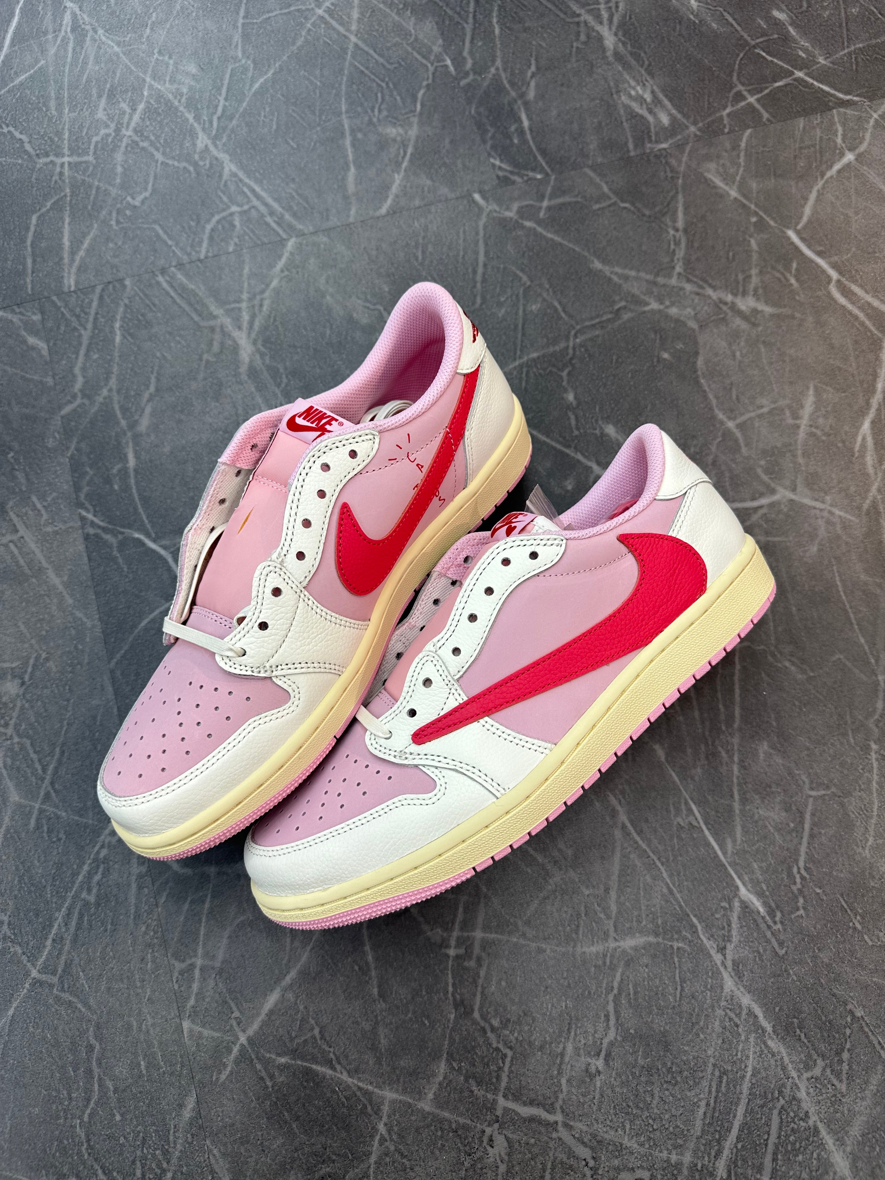 Travis Scott Jordan 1 Low “ Sail Tropical Pink”