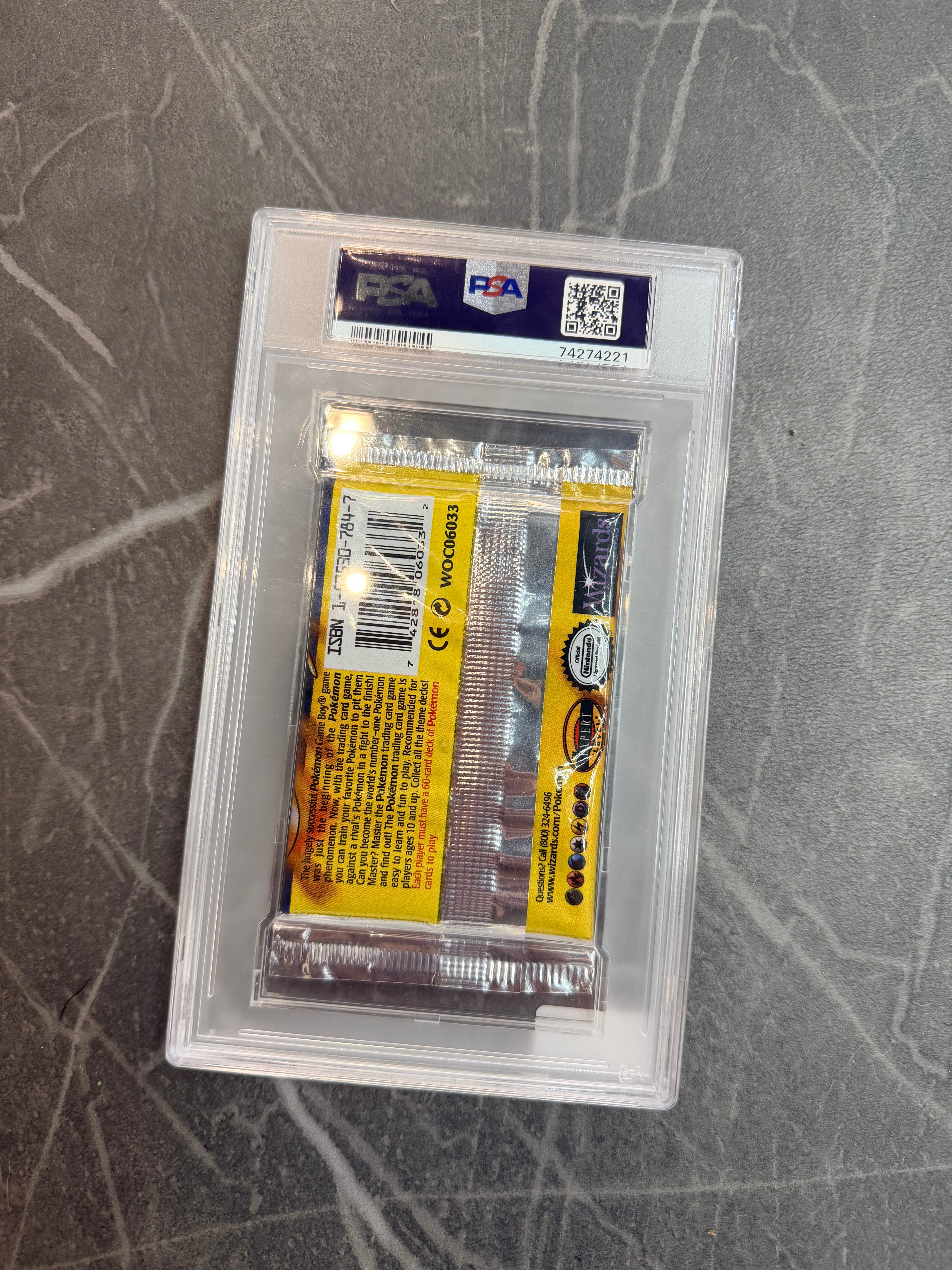 Pokemon Base Set Foil Pack Charizard Print (PSA 9)
