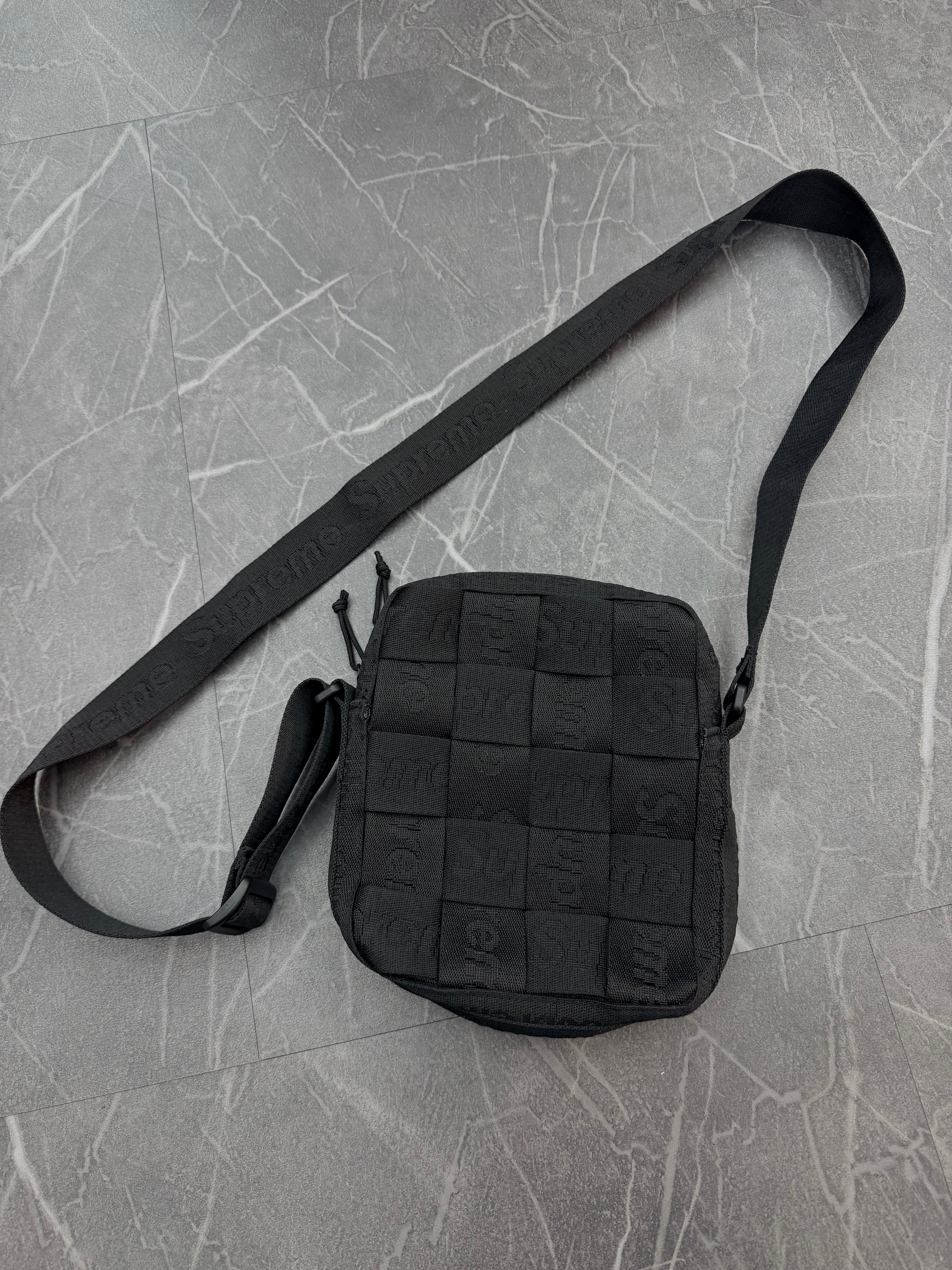 Supreme Woven Shoulder Bag “Black”