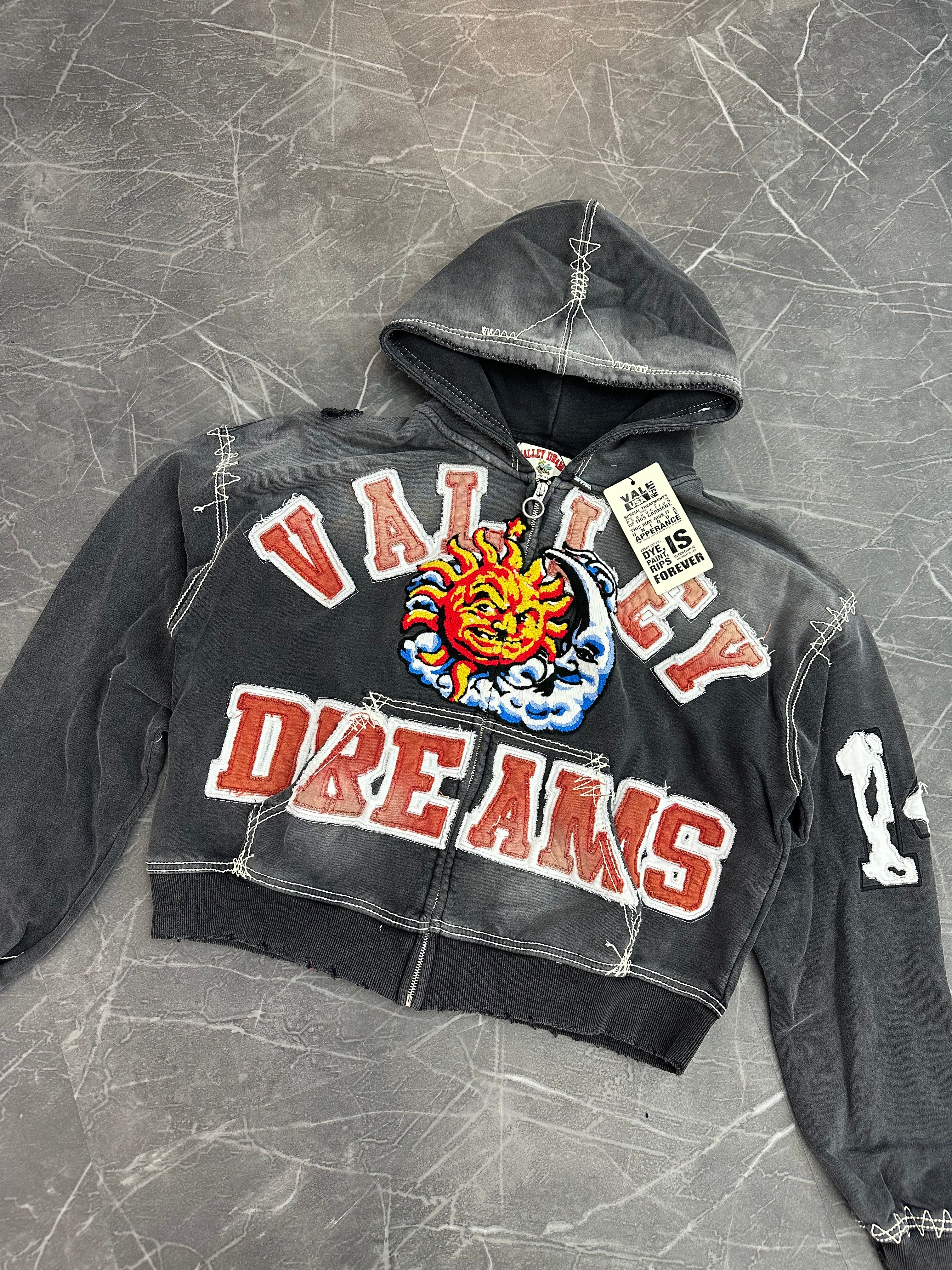 Vale Forever Sunny Zip Up Black