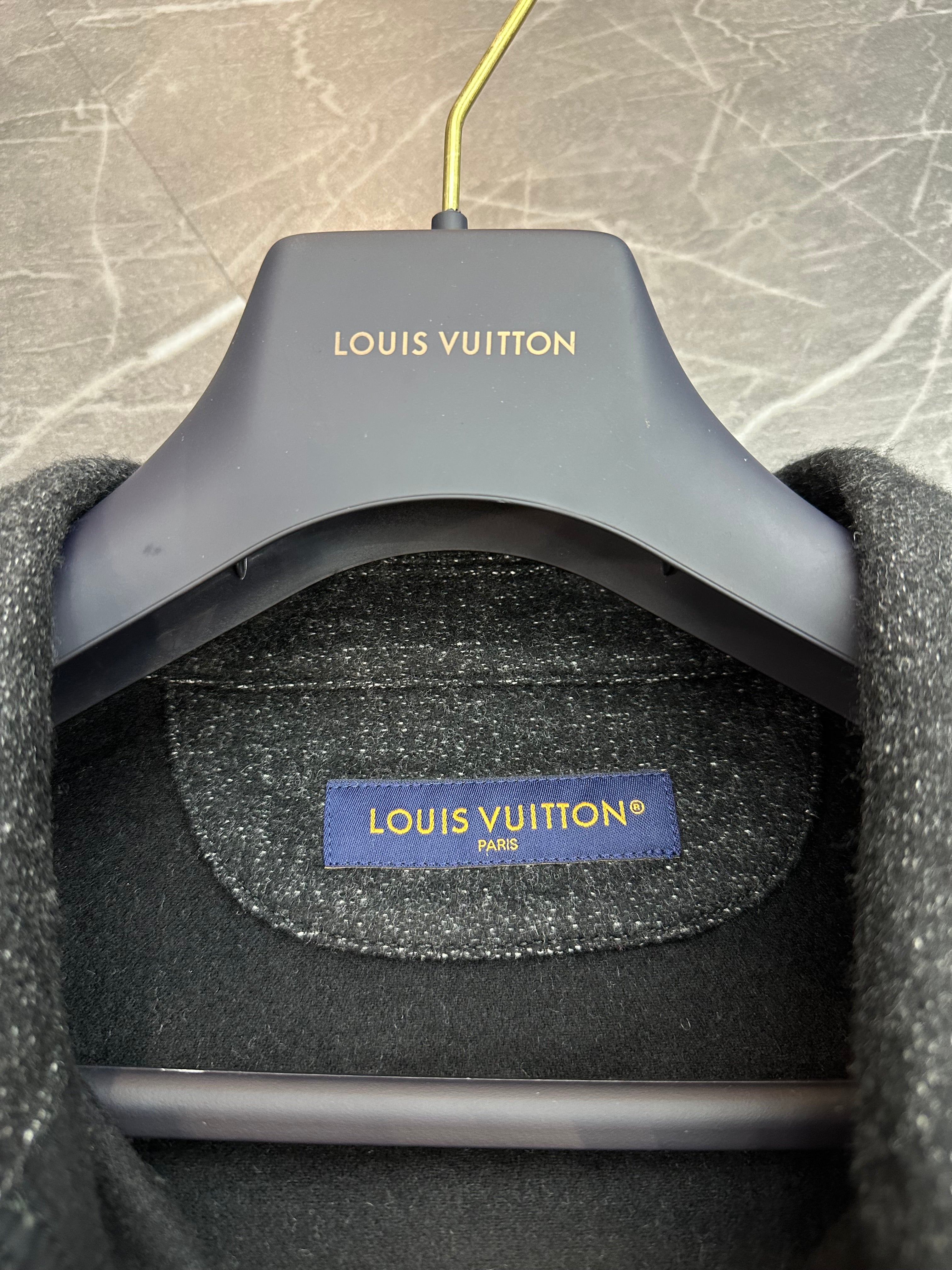 Louis Vuitton Silk Cashmere Wool Double Fade Jacquard Monogram Jacket