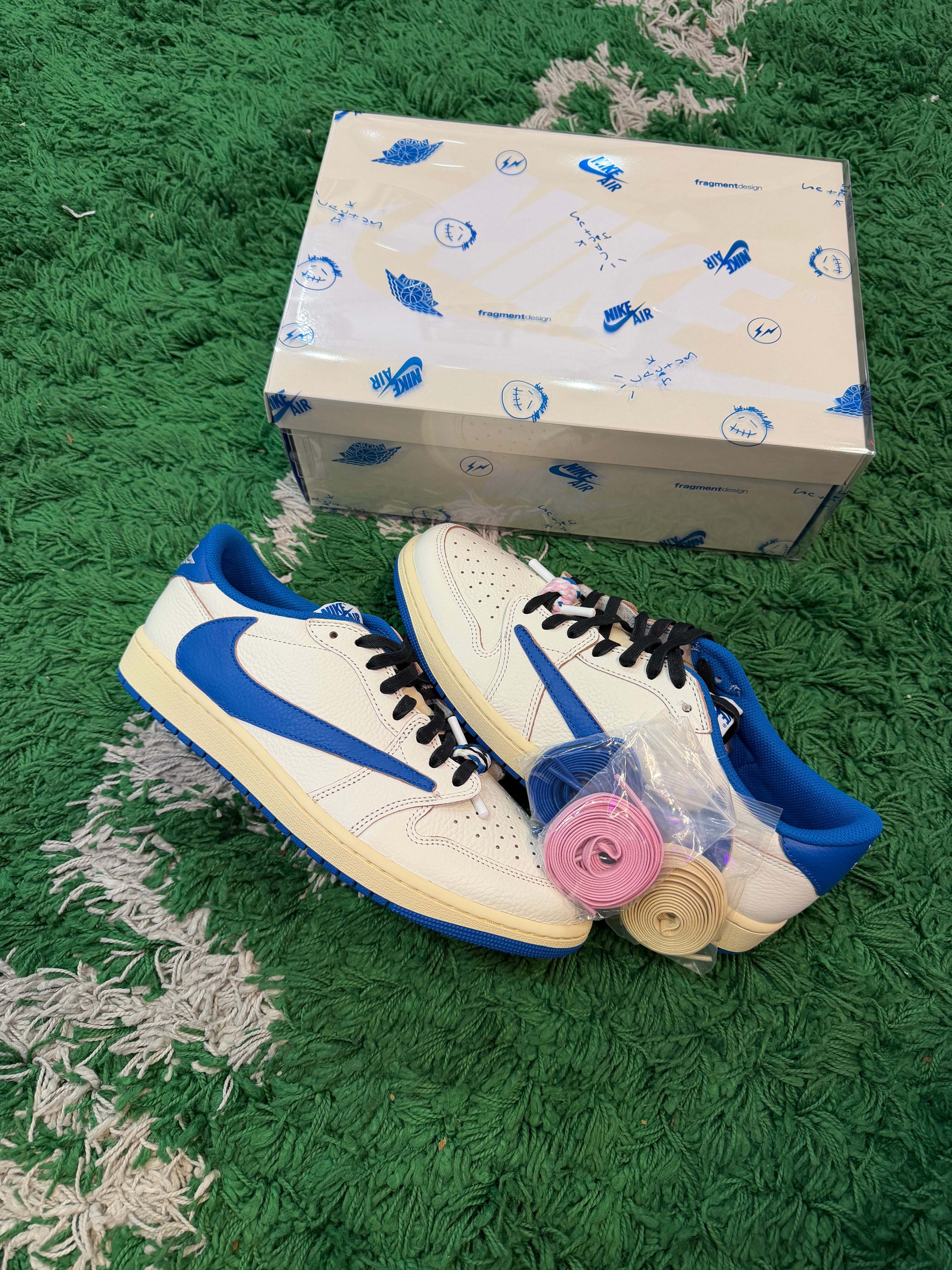 Jordan 1 Low x Travis Scott Fragment “Military Blue”
