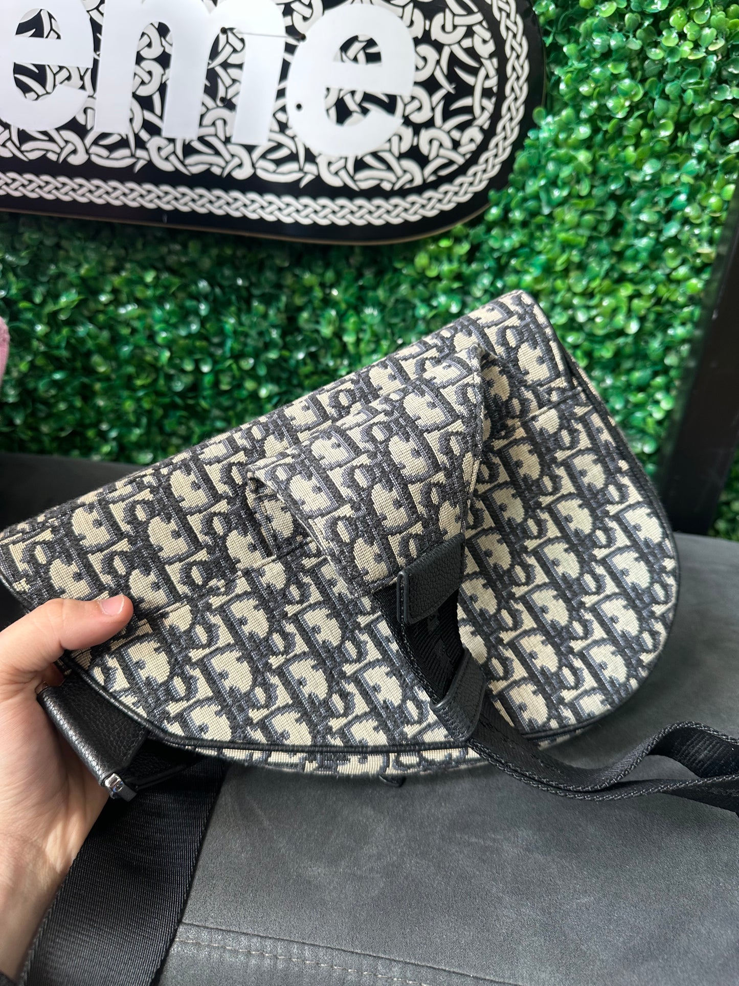 Dior Saddle Bag Oblique Jacquard