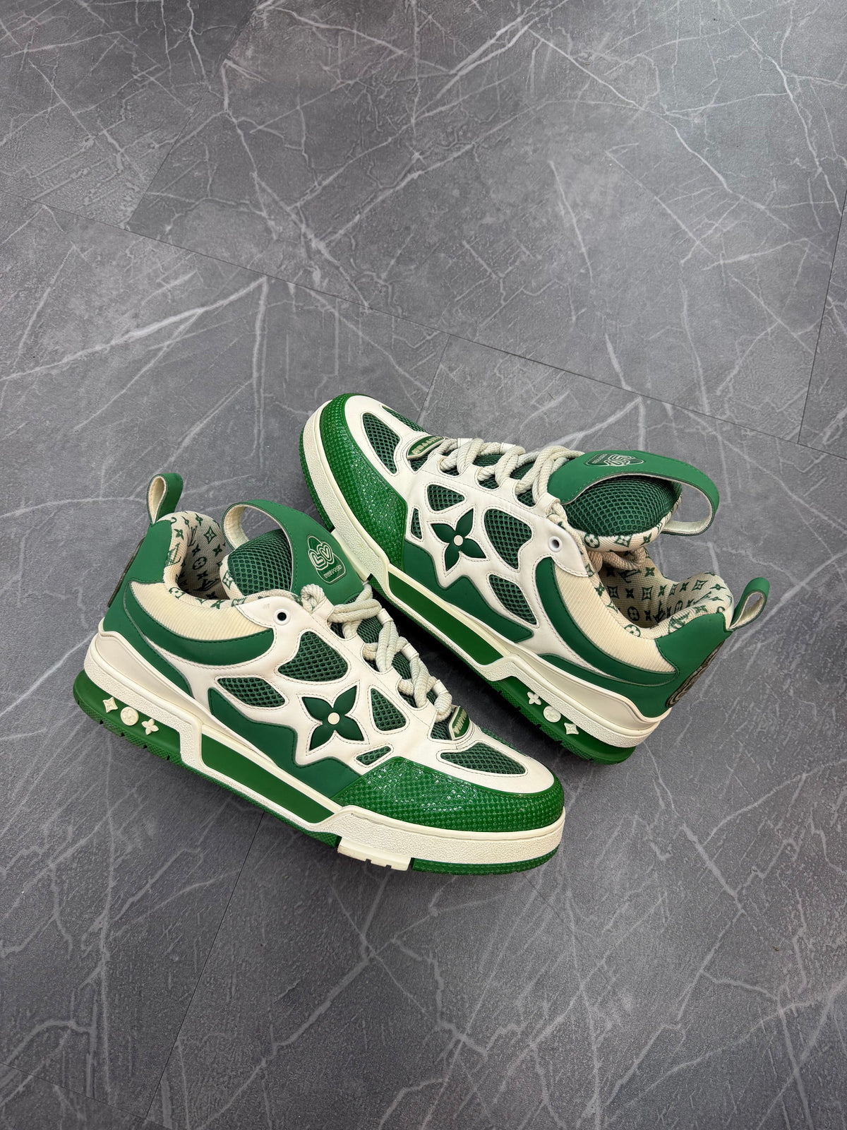 Louis Vuitton LV Skate Sneaker Green White