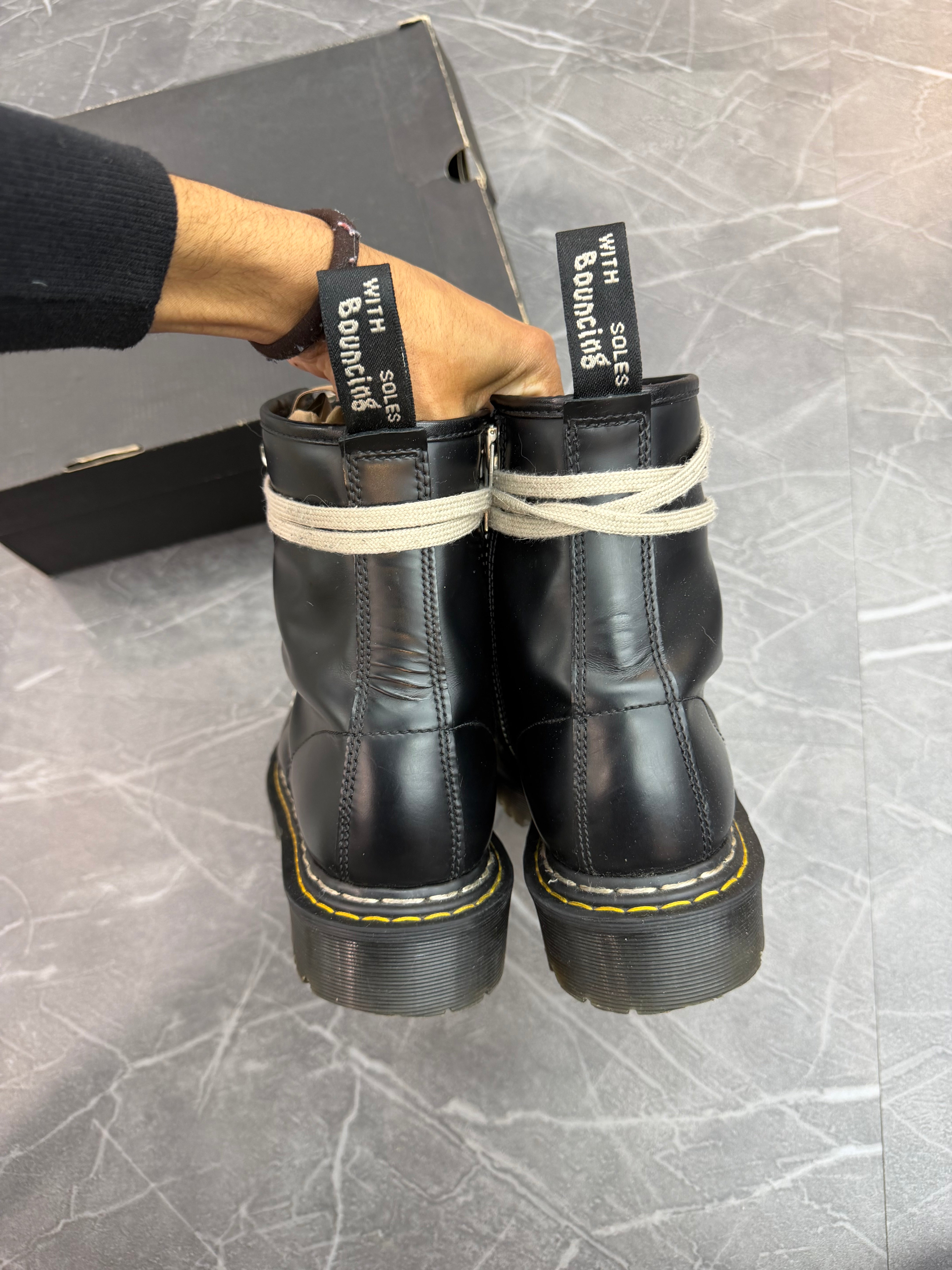Rick Owen’s x Dr. Martin 1460 Bex Leather Boot