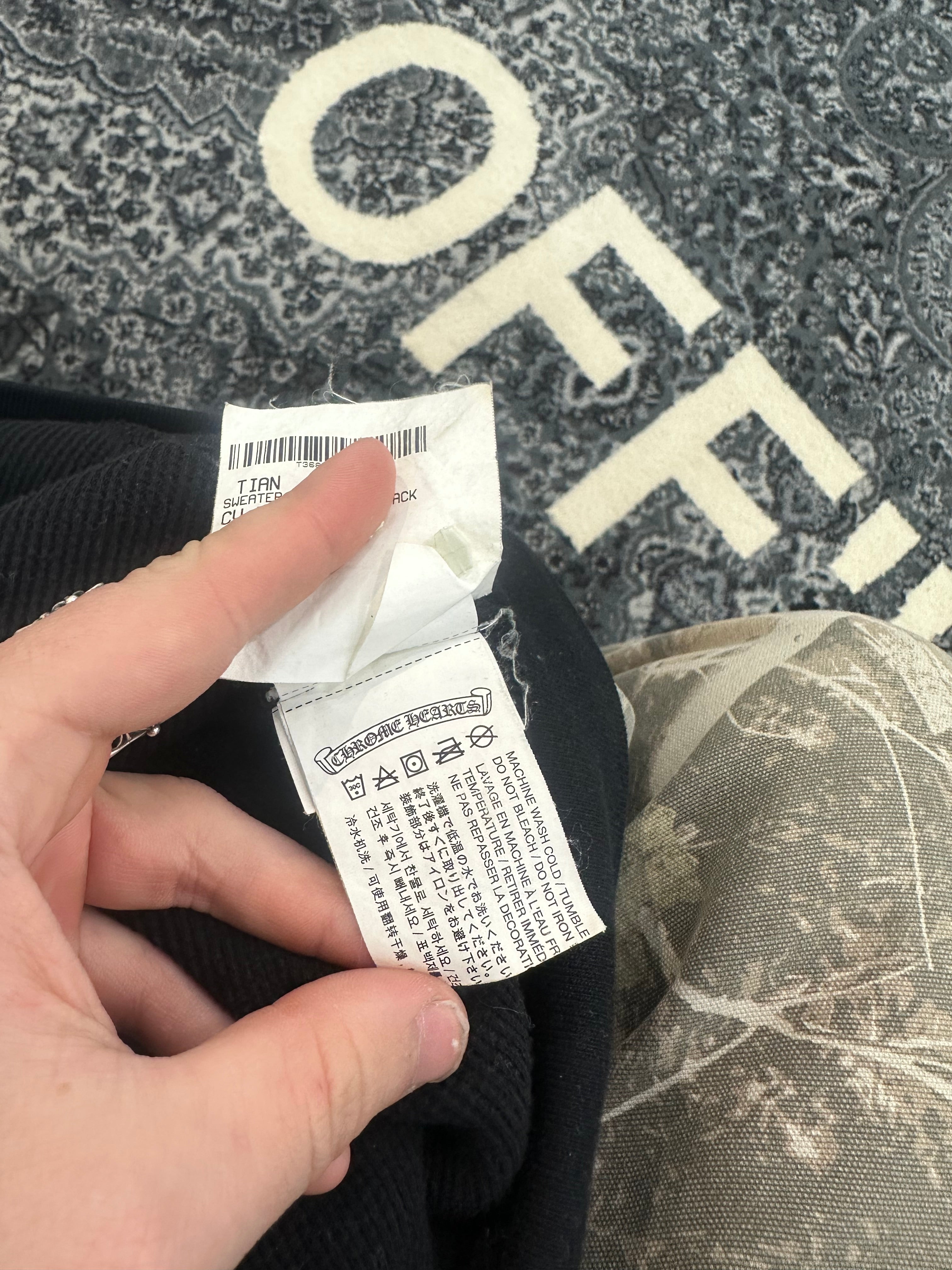 Chrome Hearts Thermal Zip Up “Floral Cross”