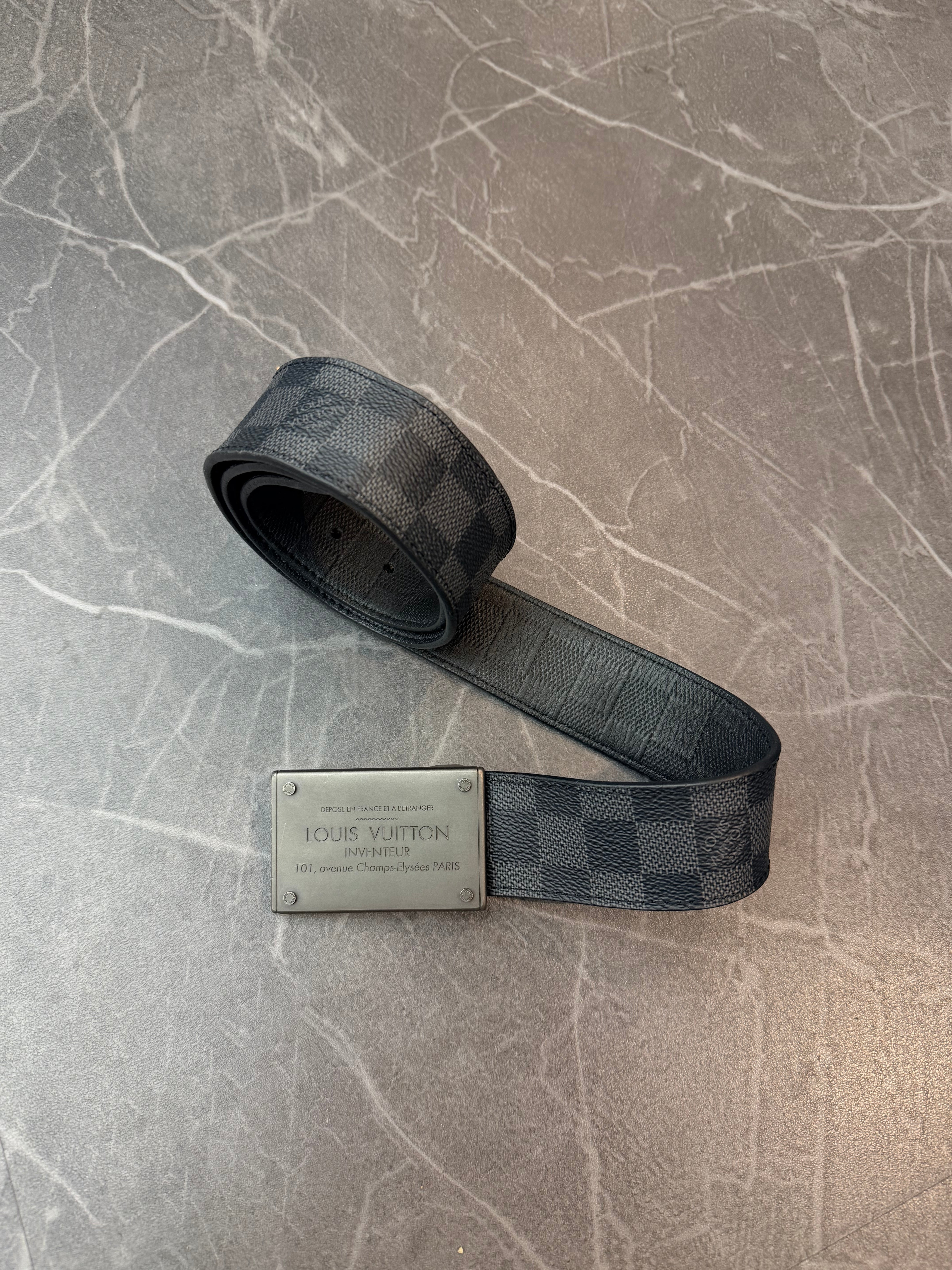 Louis Vuitton Reversible Damier Graphite Belt