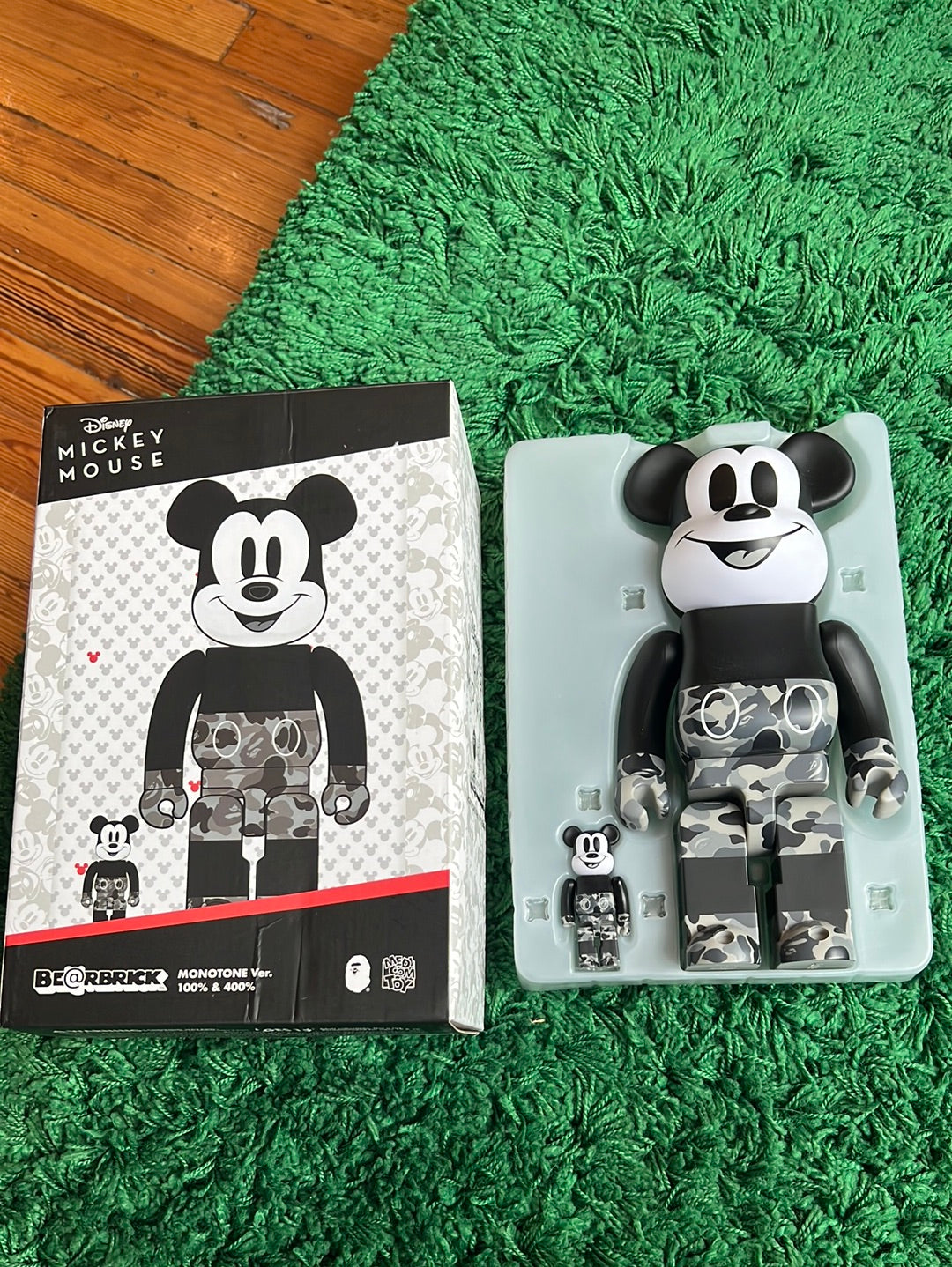 Bearbrick x Bape x Mickey Mouse
