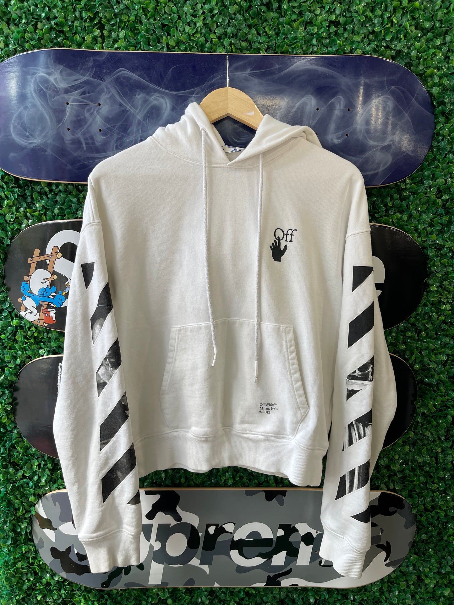 Off-White Hoodie “White Black”