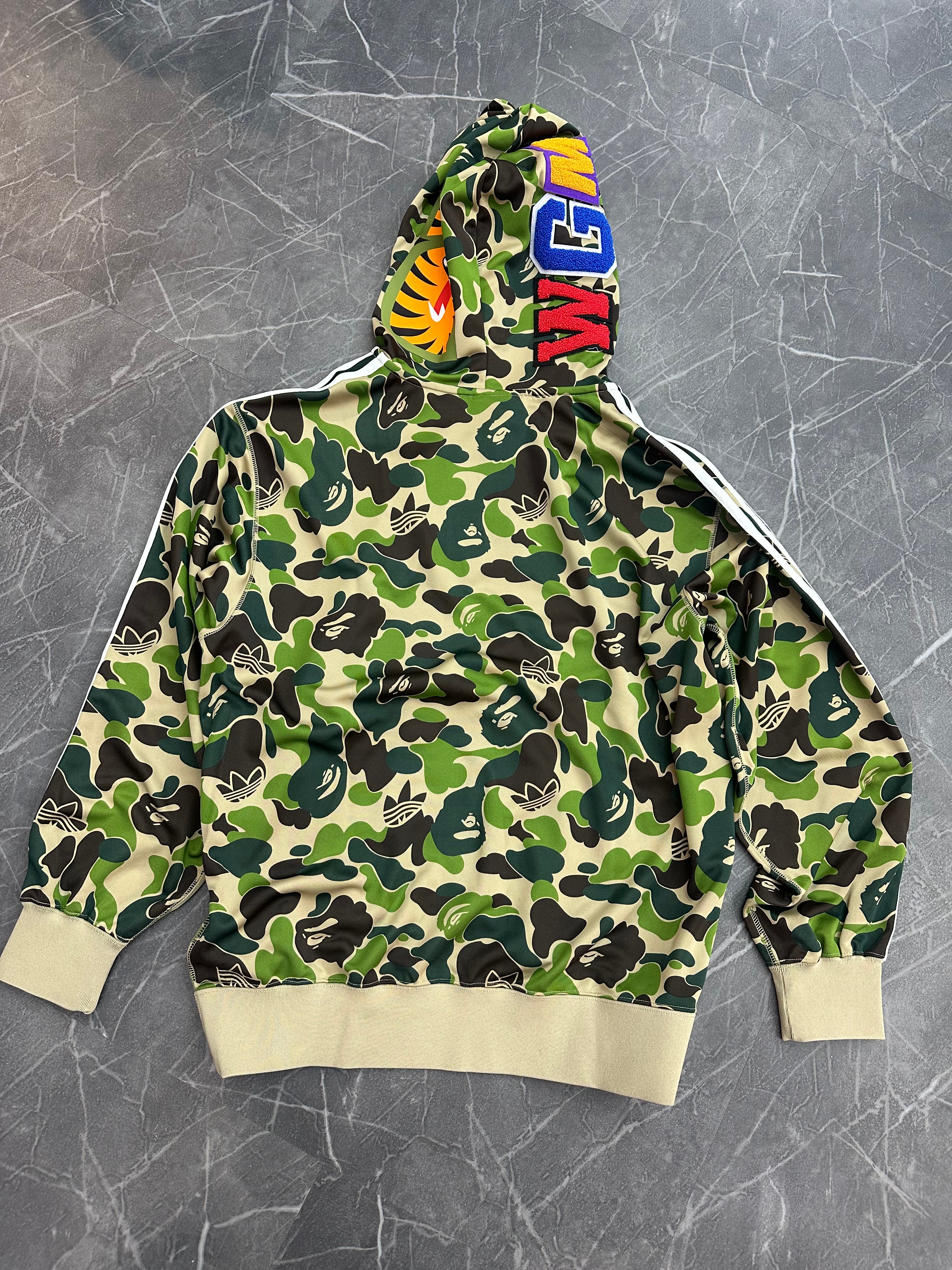 BAPE x Adidas Track Full Zip Shark Camo
